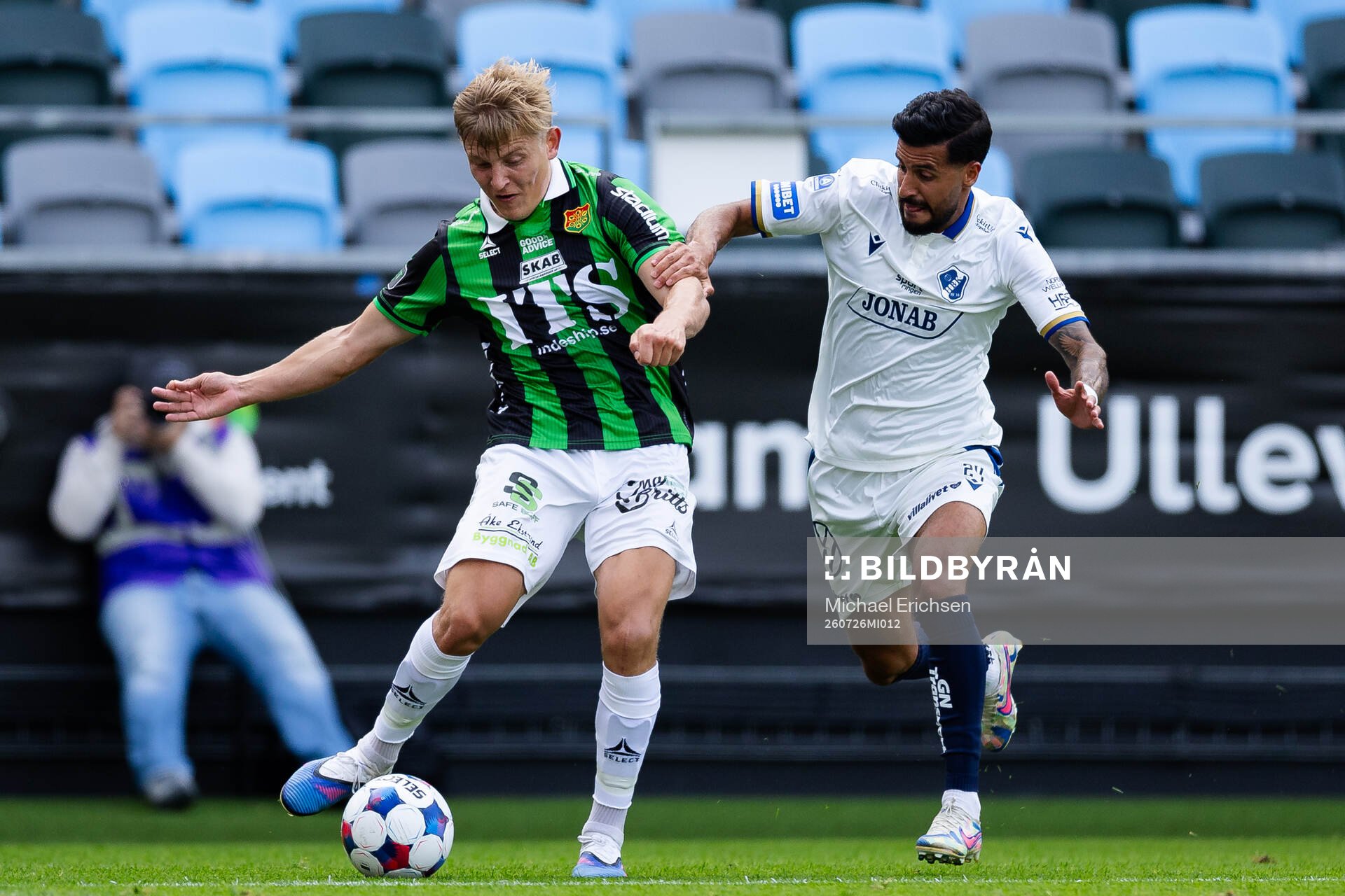 GAIS Dennis Collander och Halmstads Rami Kaib