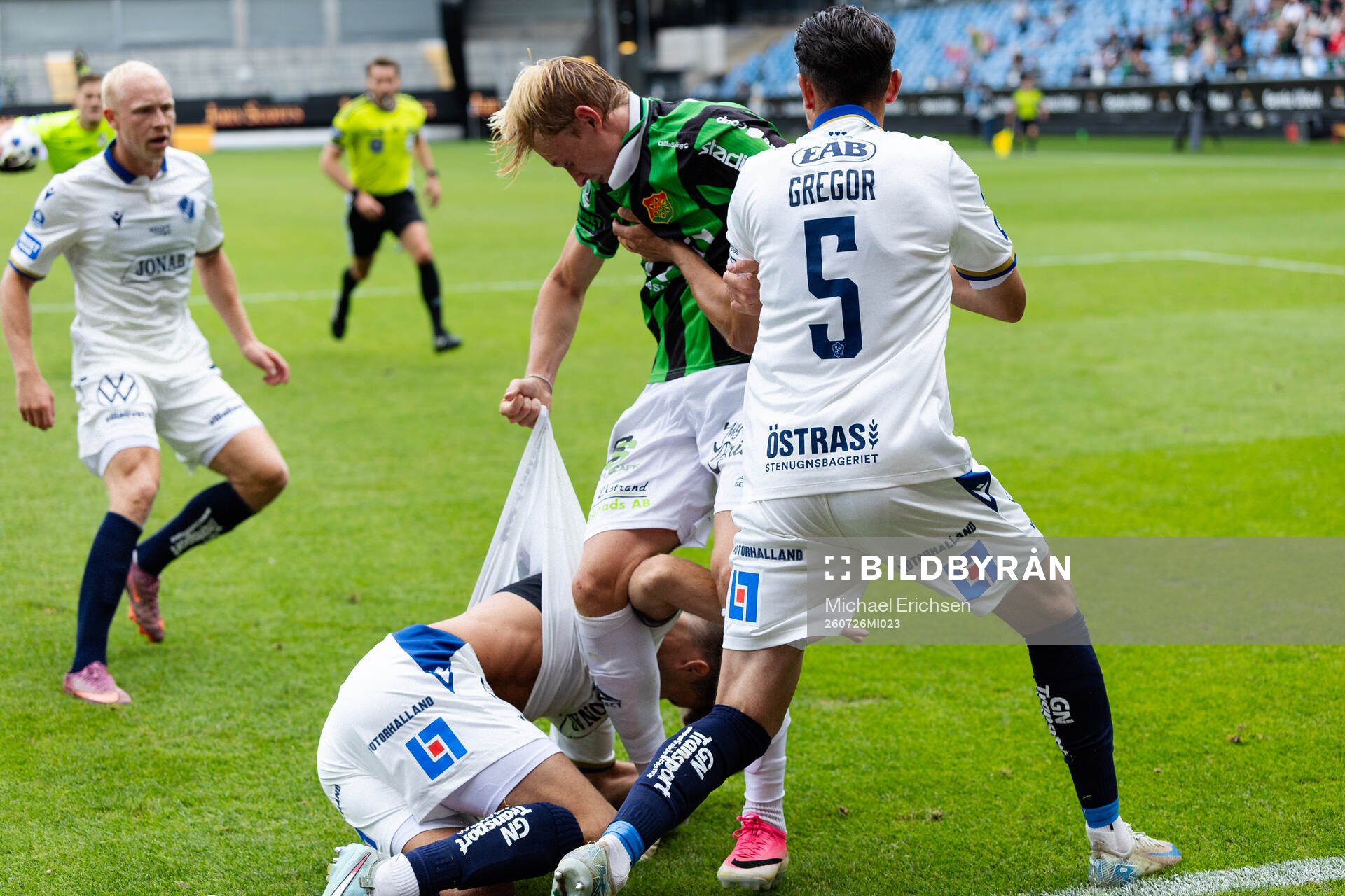 GAIS Henry Sletsjøe och Halmstads Filip Schyberg