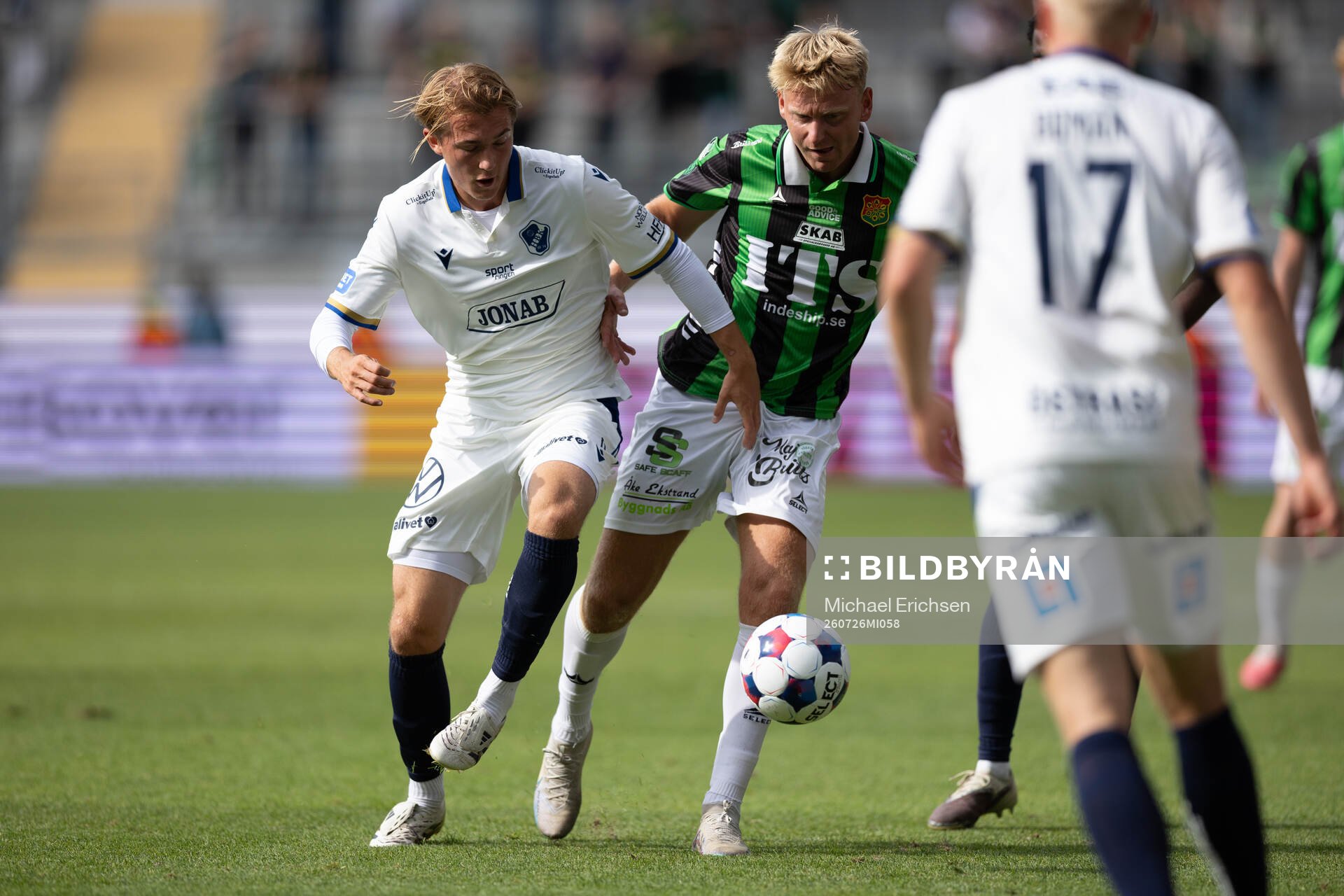 Halmstads Ludvig Arvidsson och GAIS Joackim Fagerjord