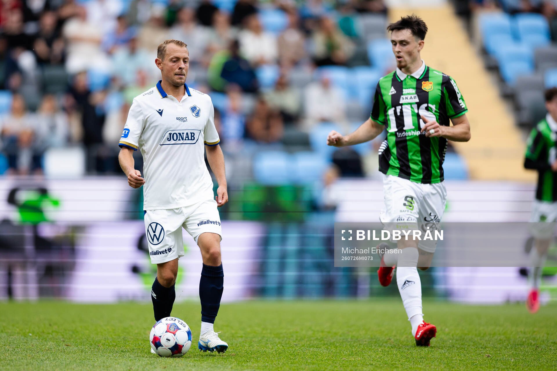 Halmstads Joel Allansson och GAIS Samuel Salter