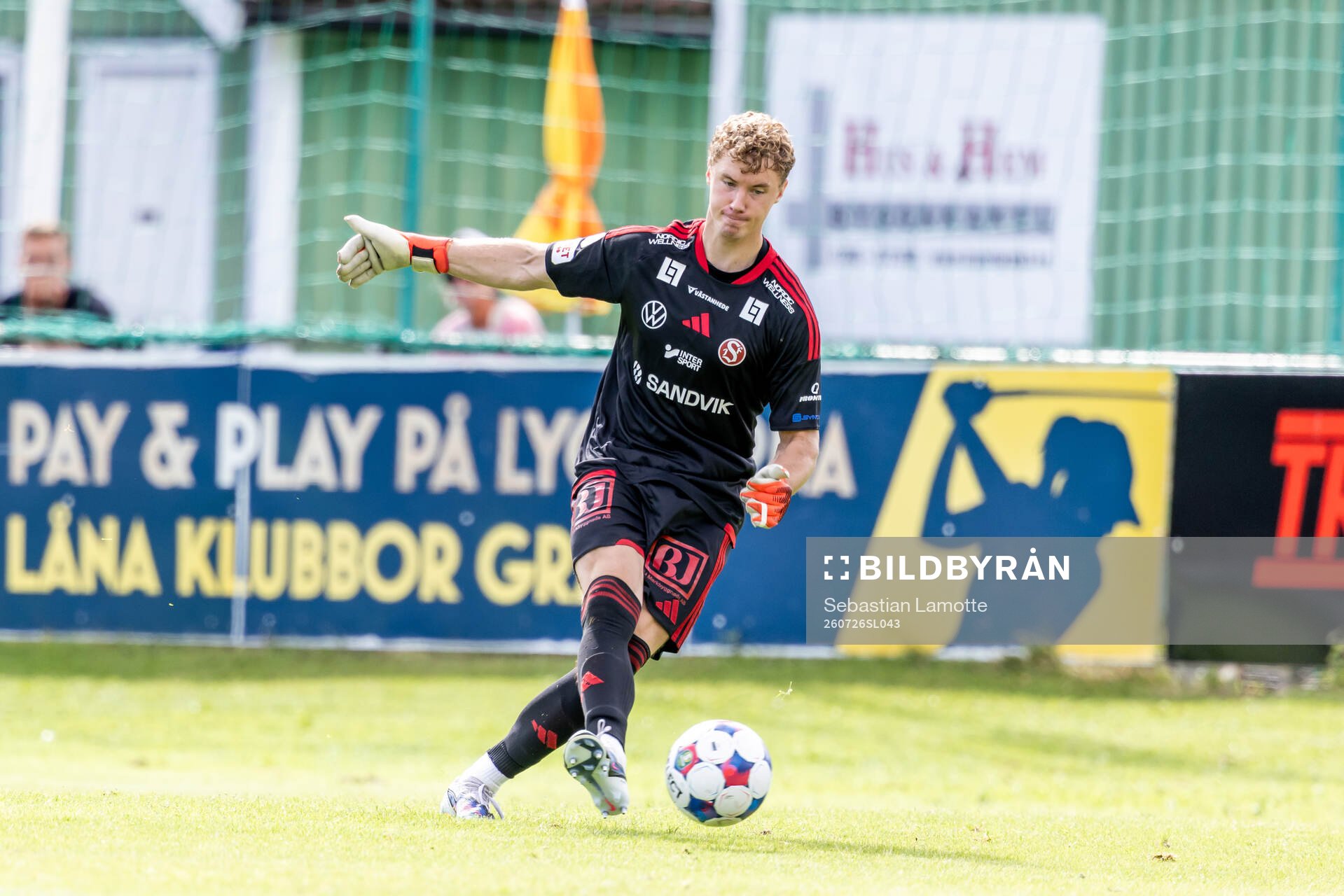 Sandvikens målvakt Otto Lindell