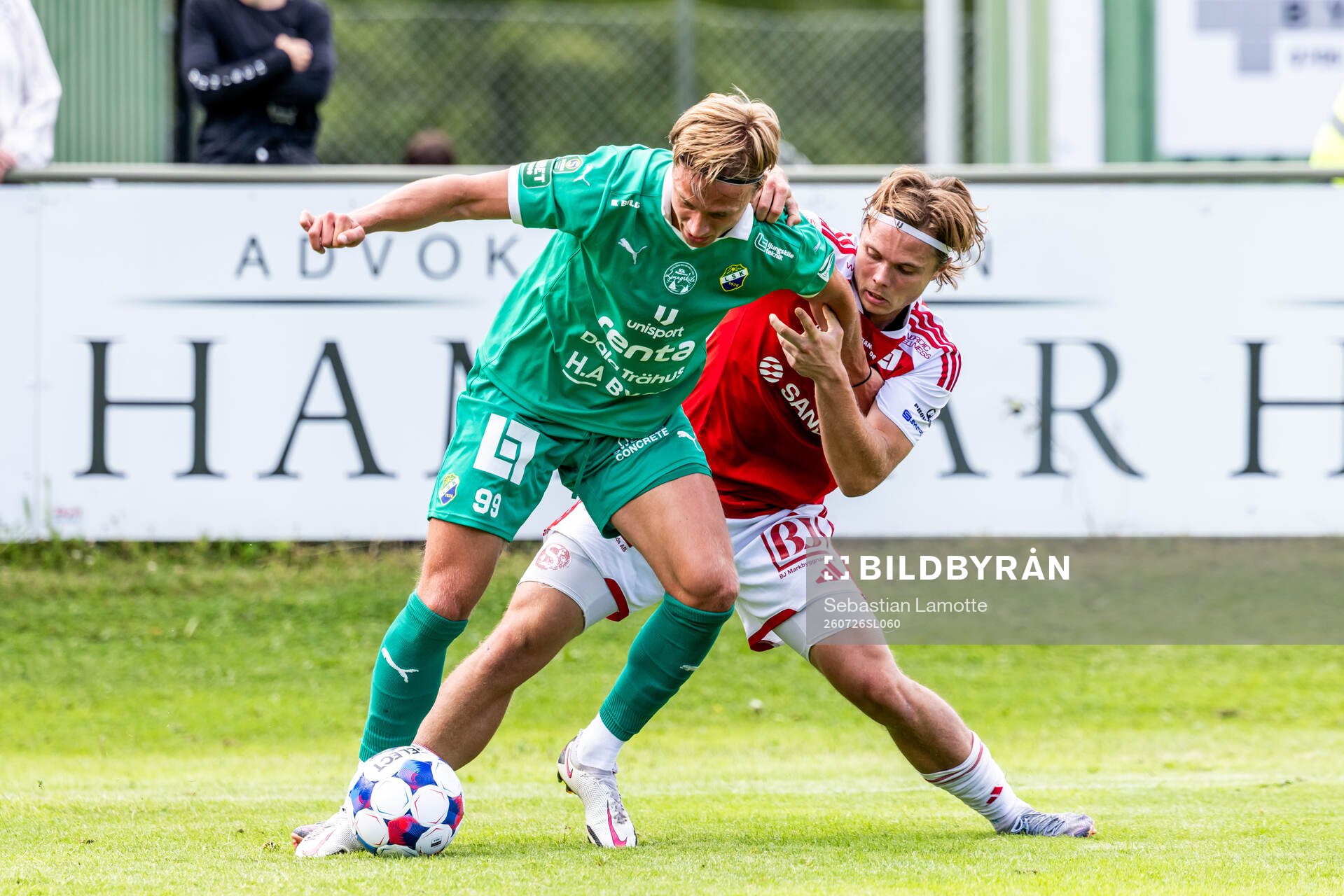 Ljungskiles Lukas Lindholm Corner och Sandvikens Linus