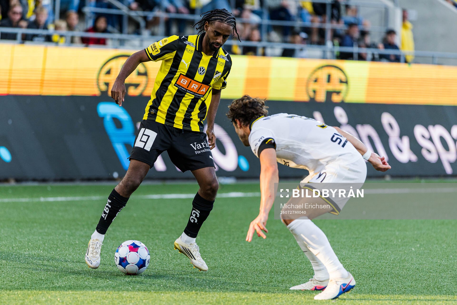 Häckens Harun Ibrahim och AIKs Hervé Matthys