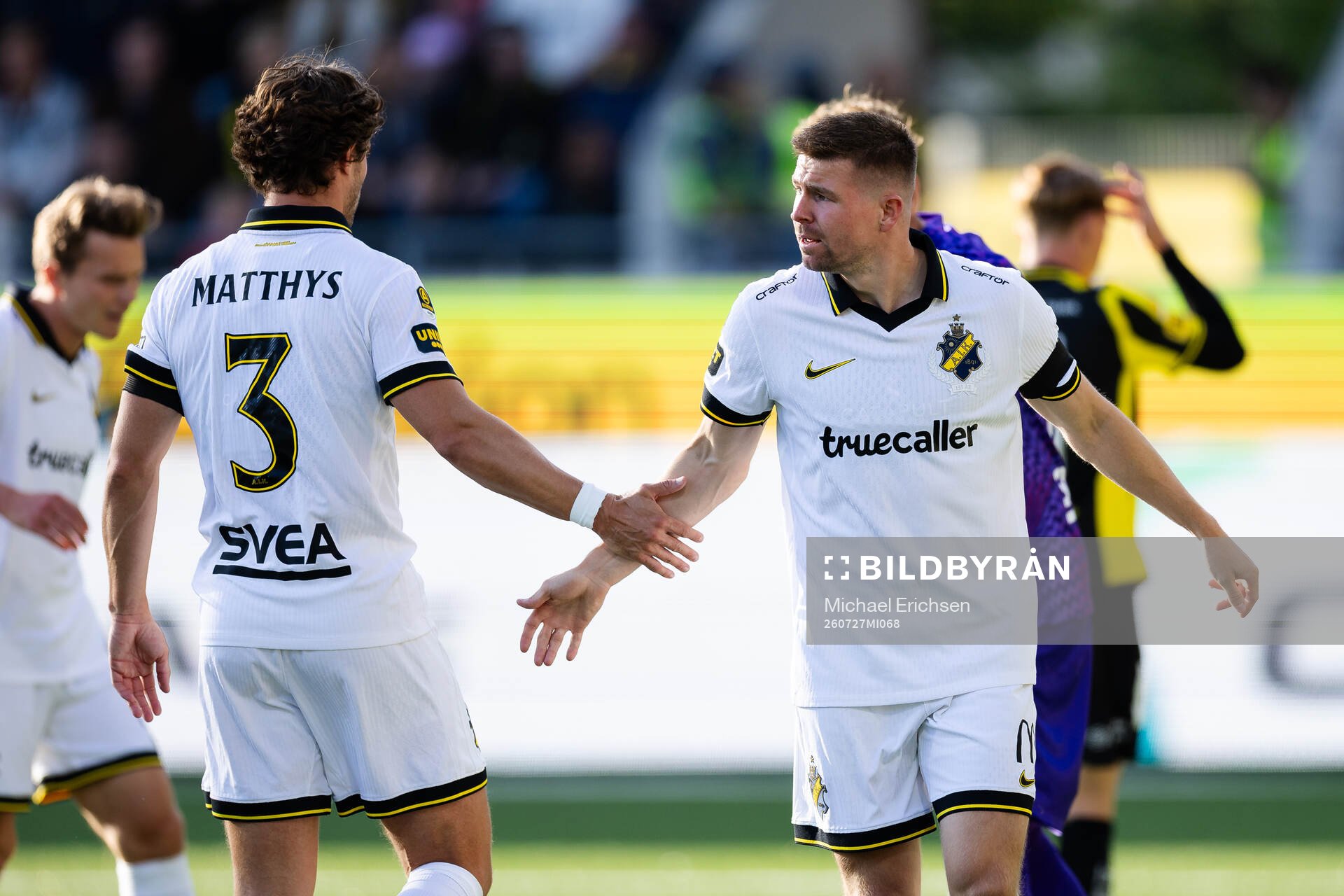 AIKs Hervé Matthys och Mads Døhr Thychosen