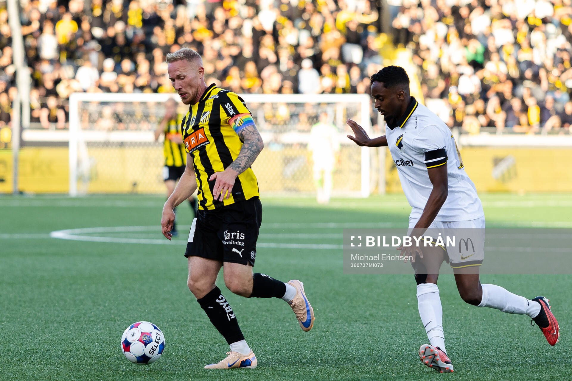 Häckens Mikkel Rygaard Jensen och AIKs Abdihakin Ali