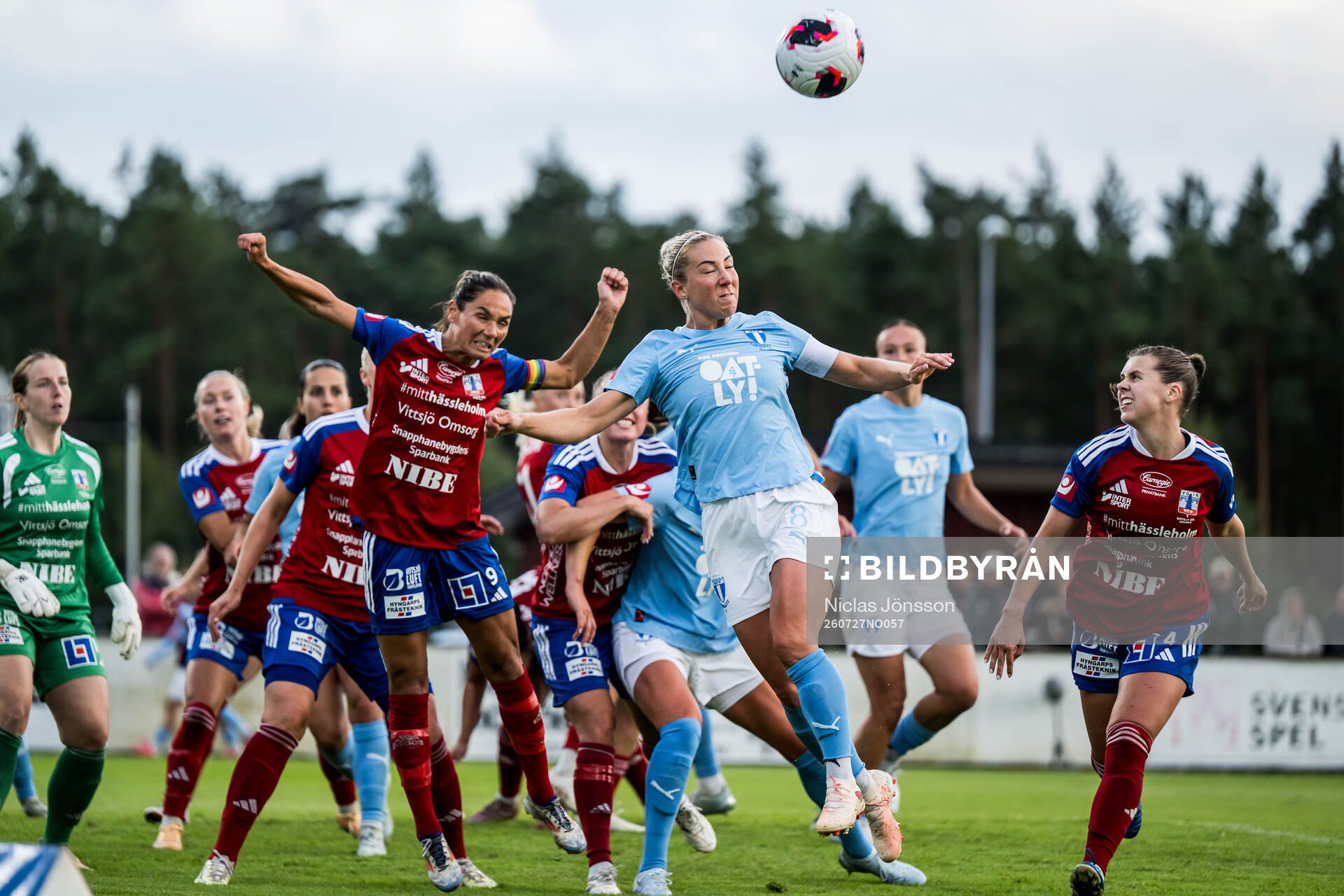Vittsjös Lisa Klinga och Malmö FFs Mia Persson