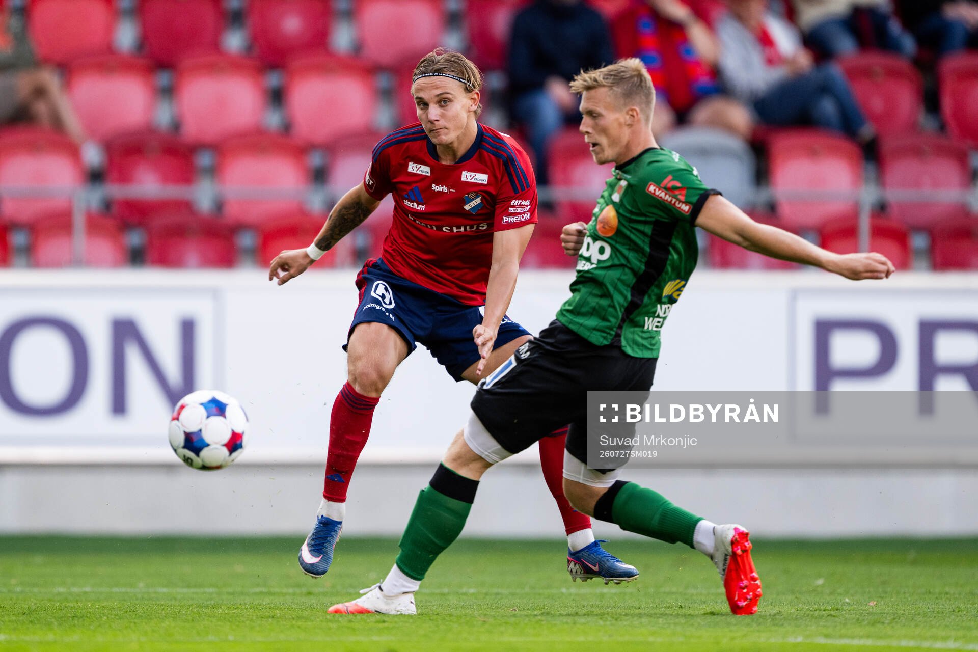 Östers Linus Carlstrand och Varbergs Emil Hellman