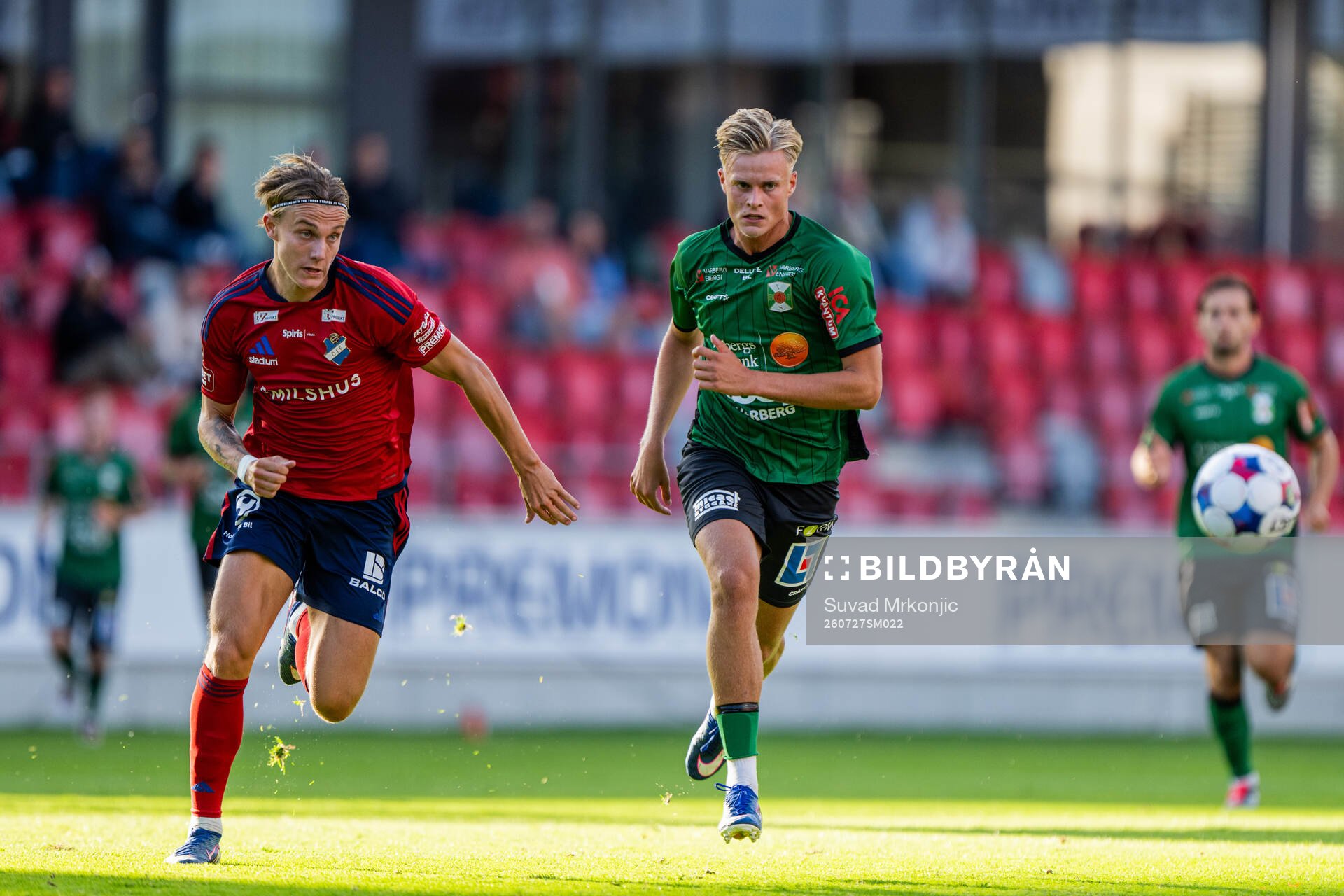 Östers Linus Carlstrand och Varbergs Edvin Tellgren