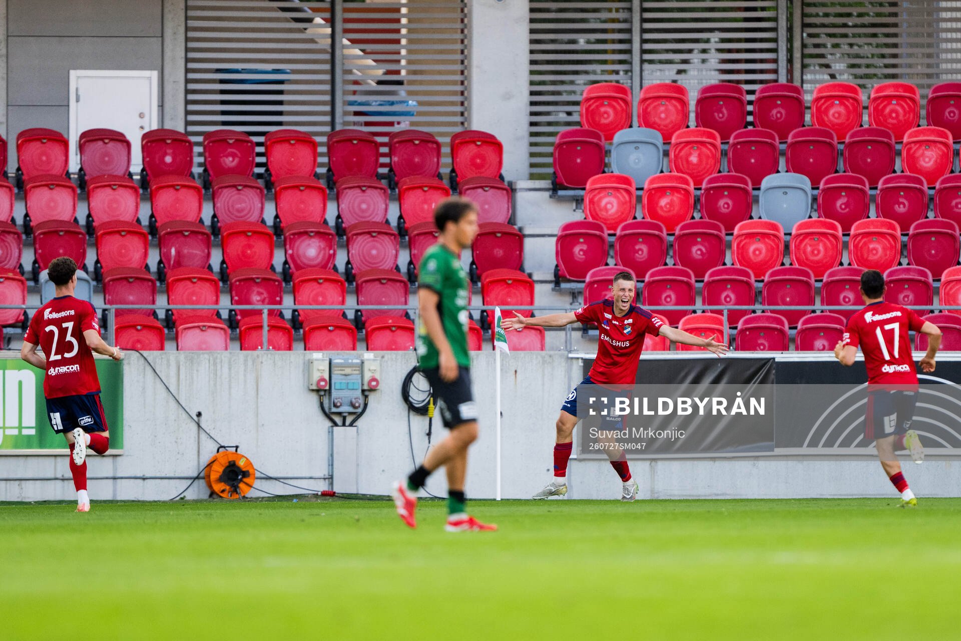 Östers Filip Olsson, Samuel Burakowsky och Hannes Bladh