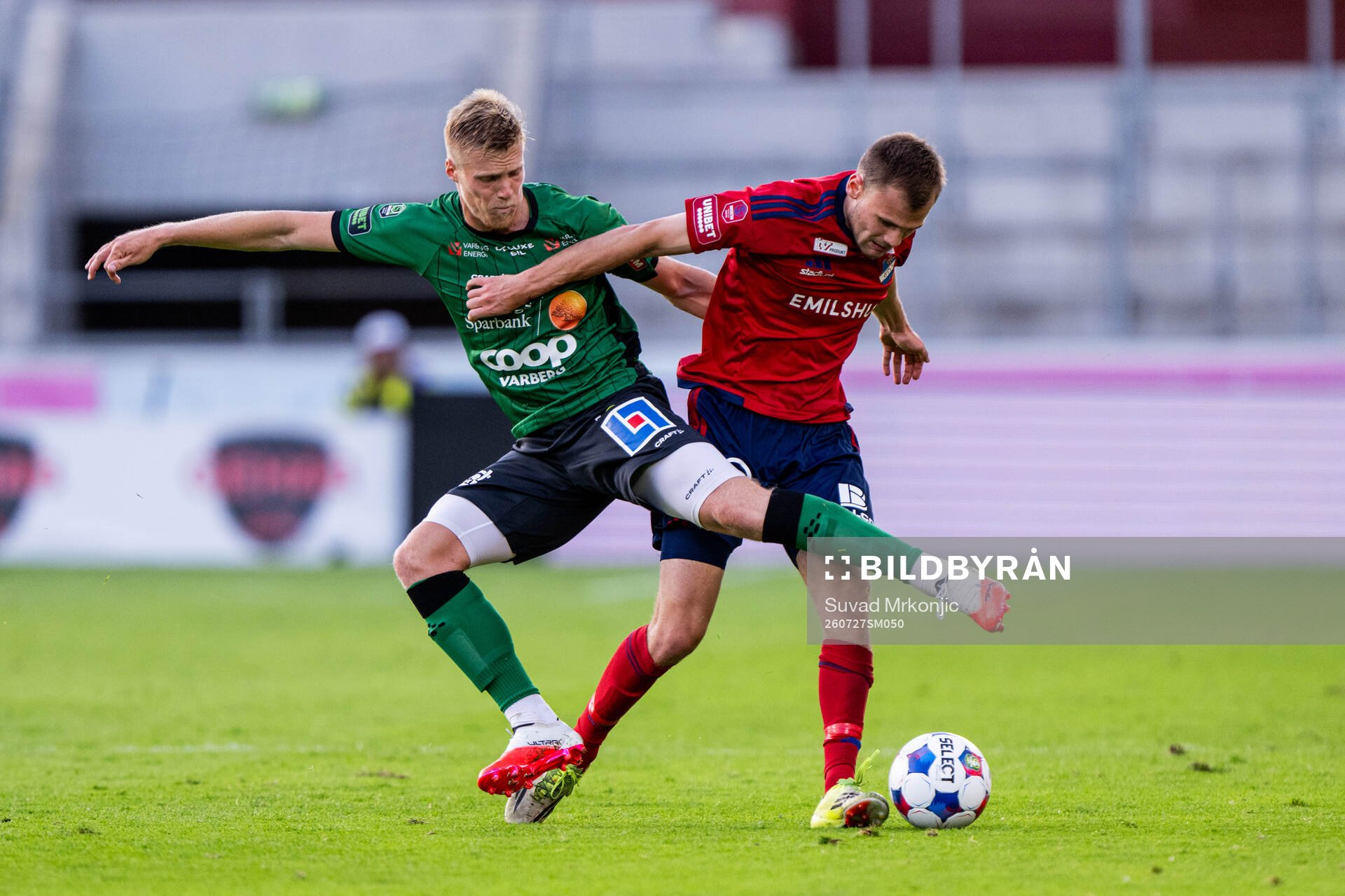 Varbergs Emil Hellman och Östers Oscar Uddenäs