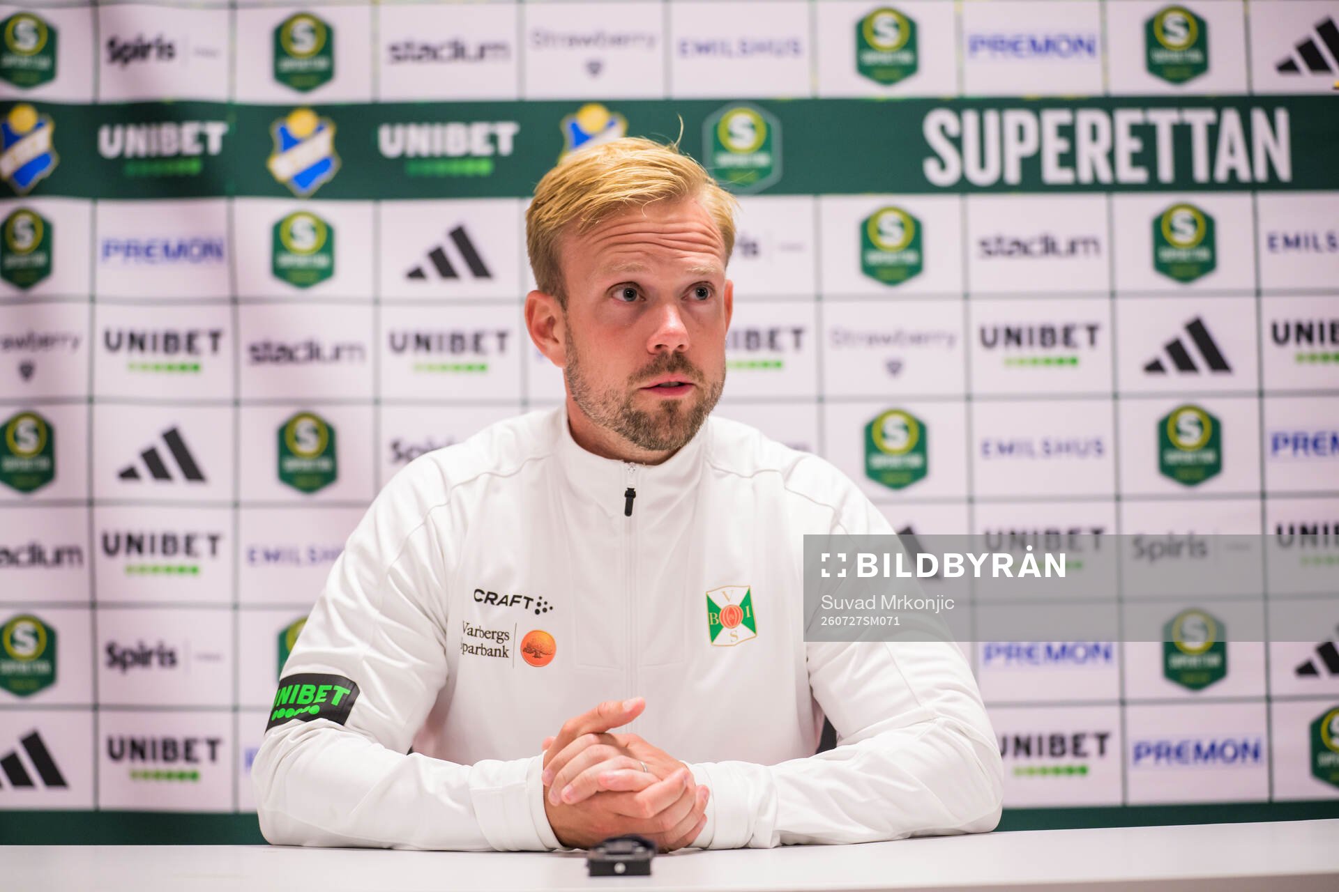 Varbergs tränare Victor Salwén