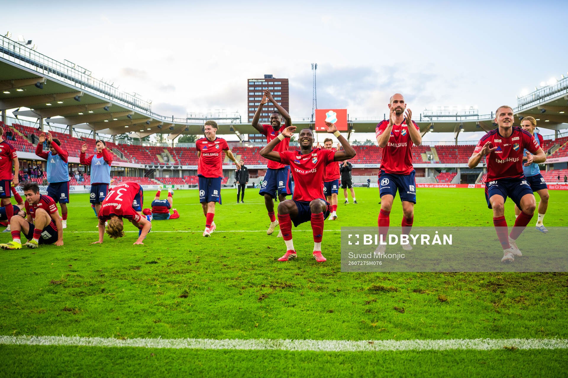 Östers Musa Jatta, Sebastian Hedlund och Dennis Olsson