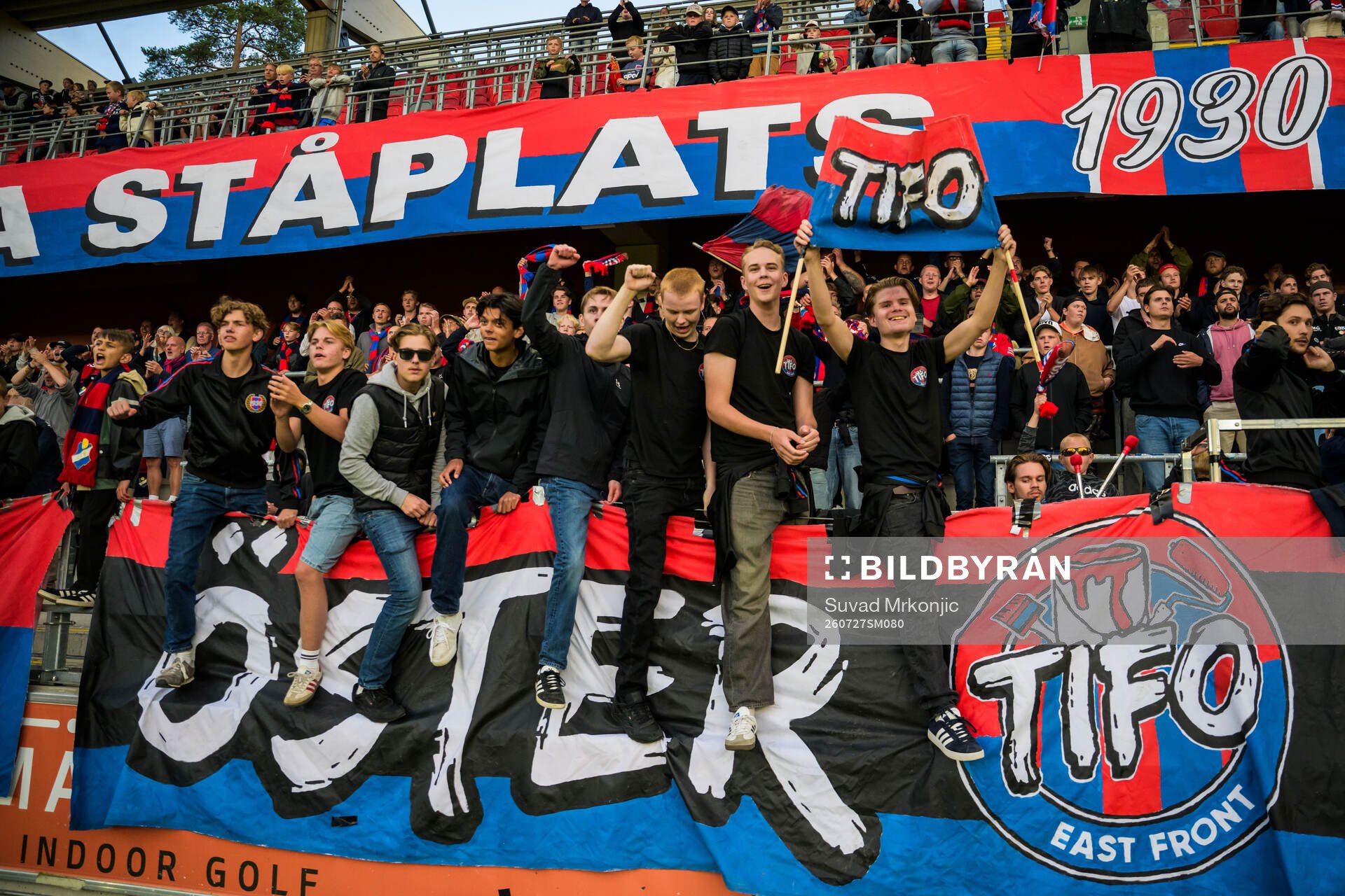 Östers supportrar jublar