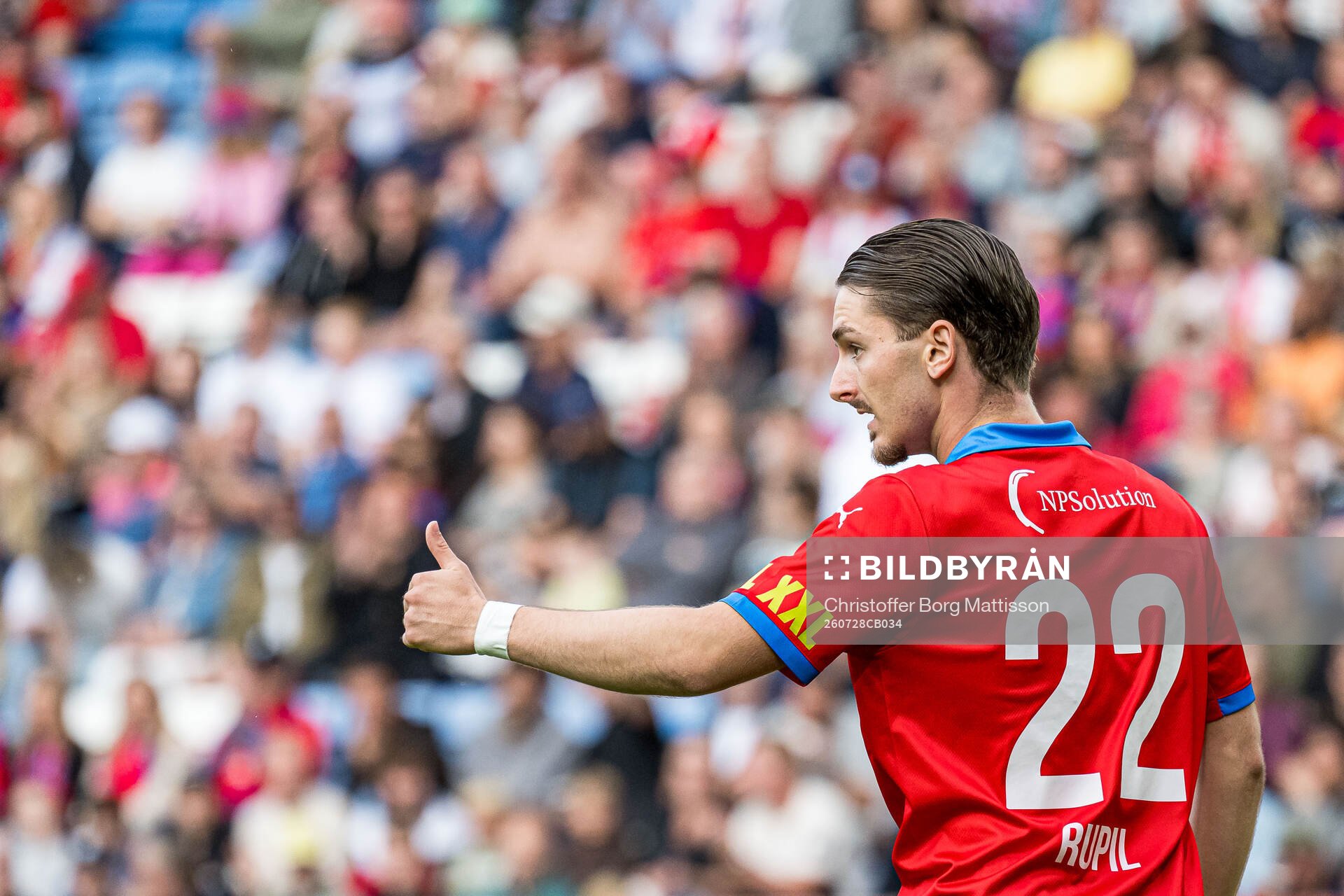 Helsingborgs Timothe Rupil jublar