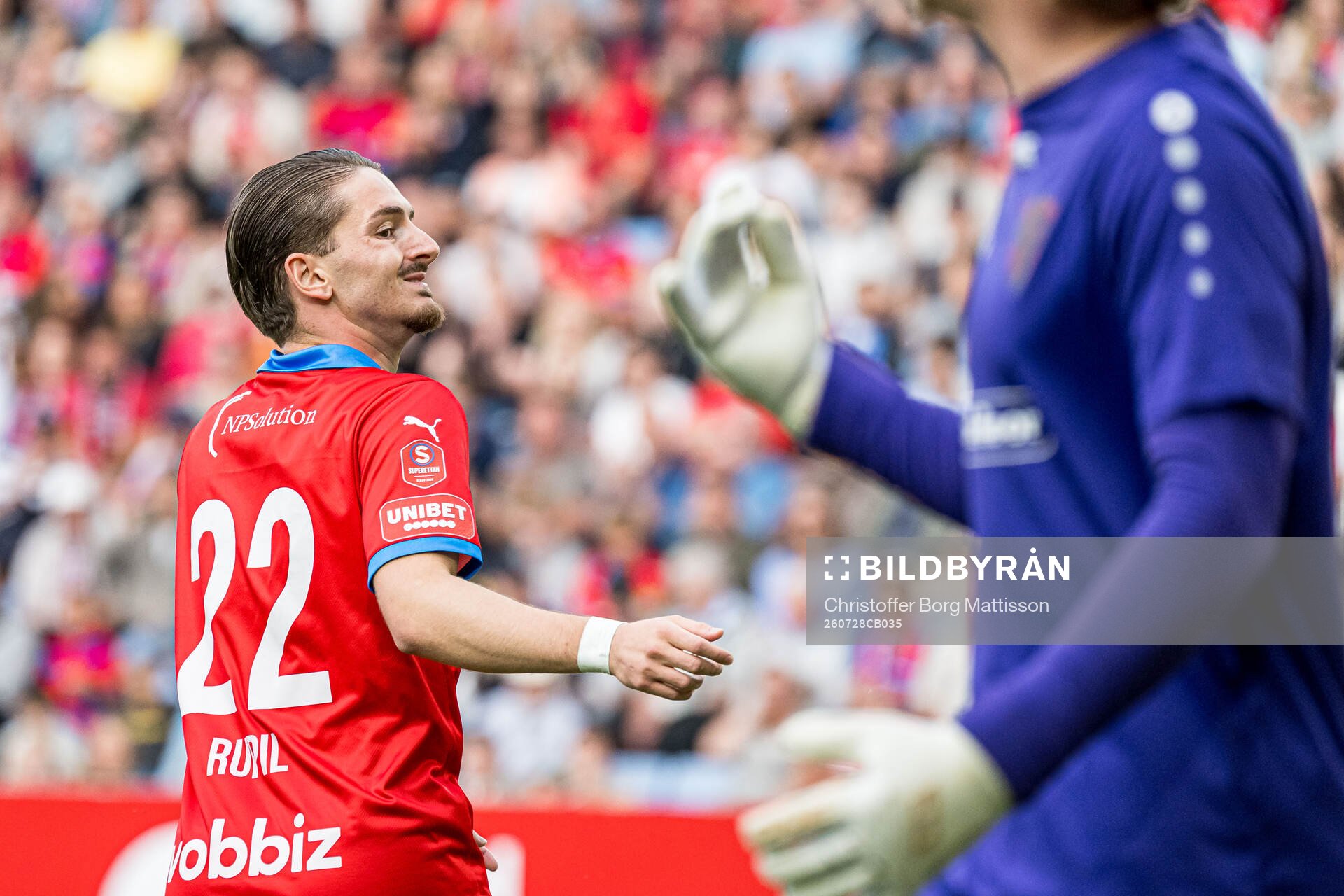 Helsingborgs Timothe Rupil deppar