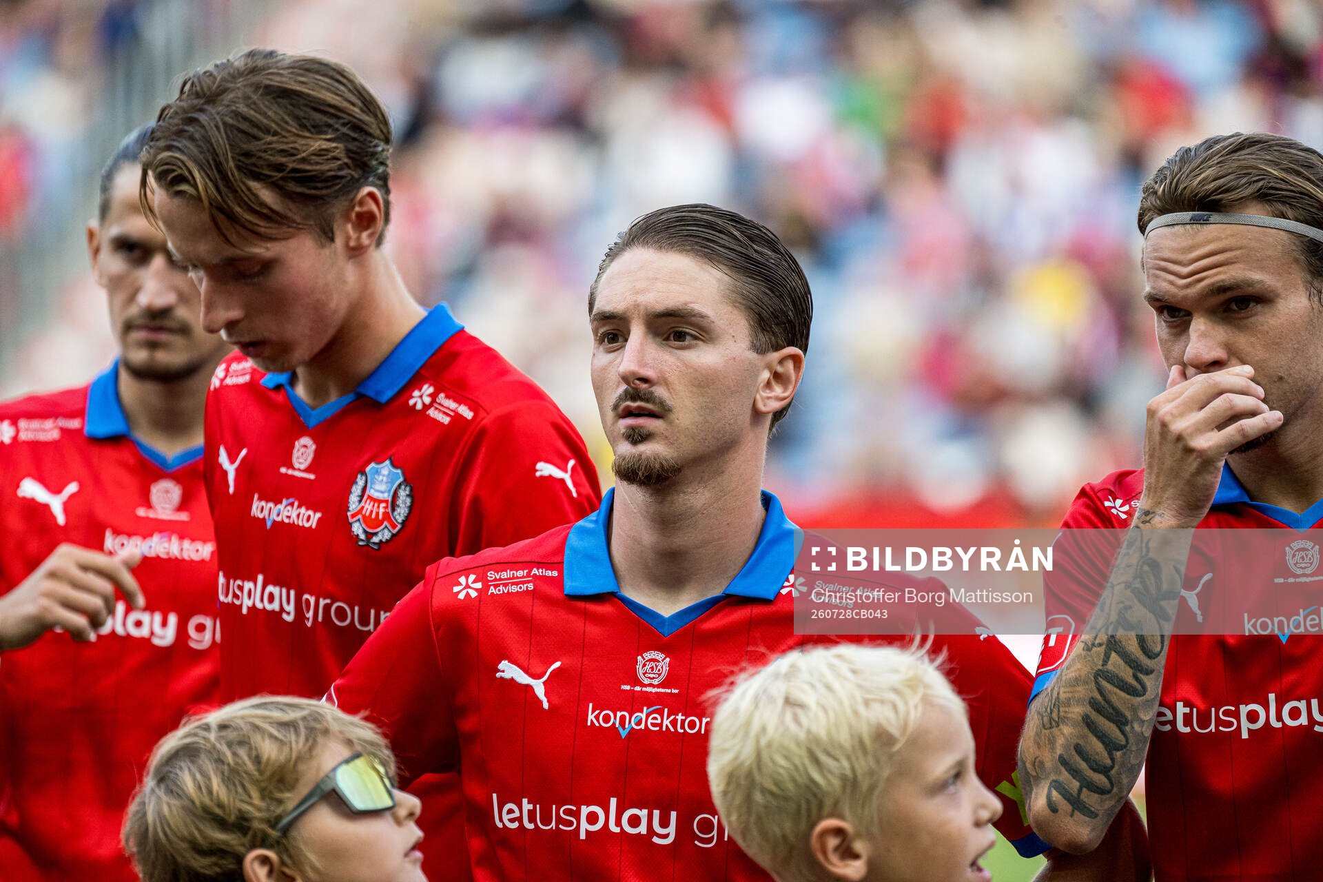 Helsingborgs Ervin Gigovic, Lukas Kjellnäs, Timothe Rupil