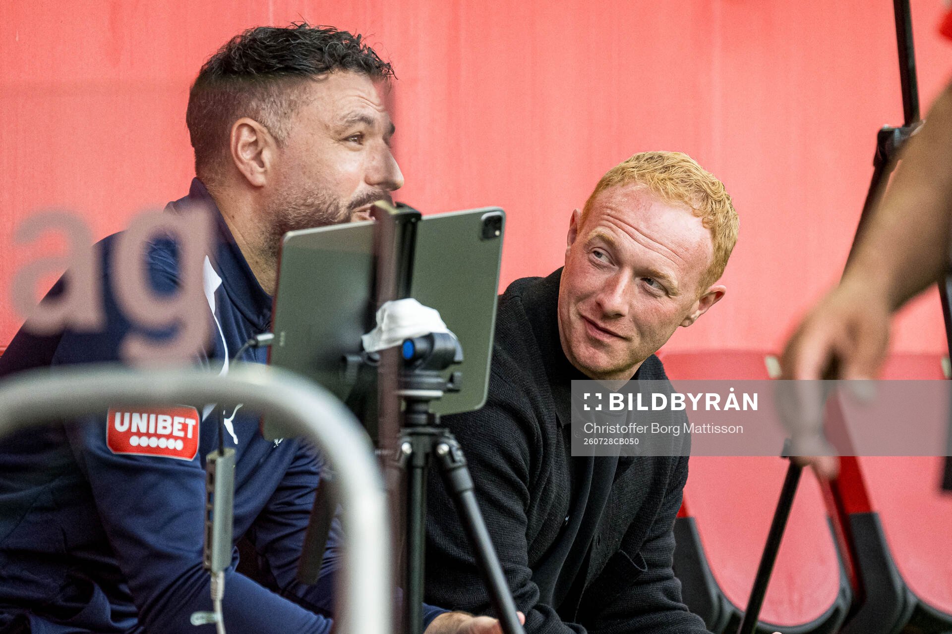 Helsingborgs assisterande tränare Imad Khalili och manager