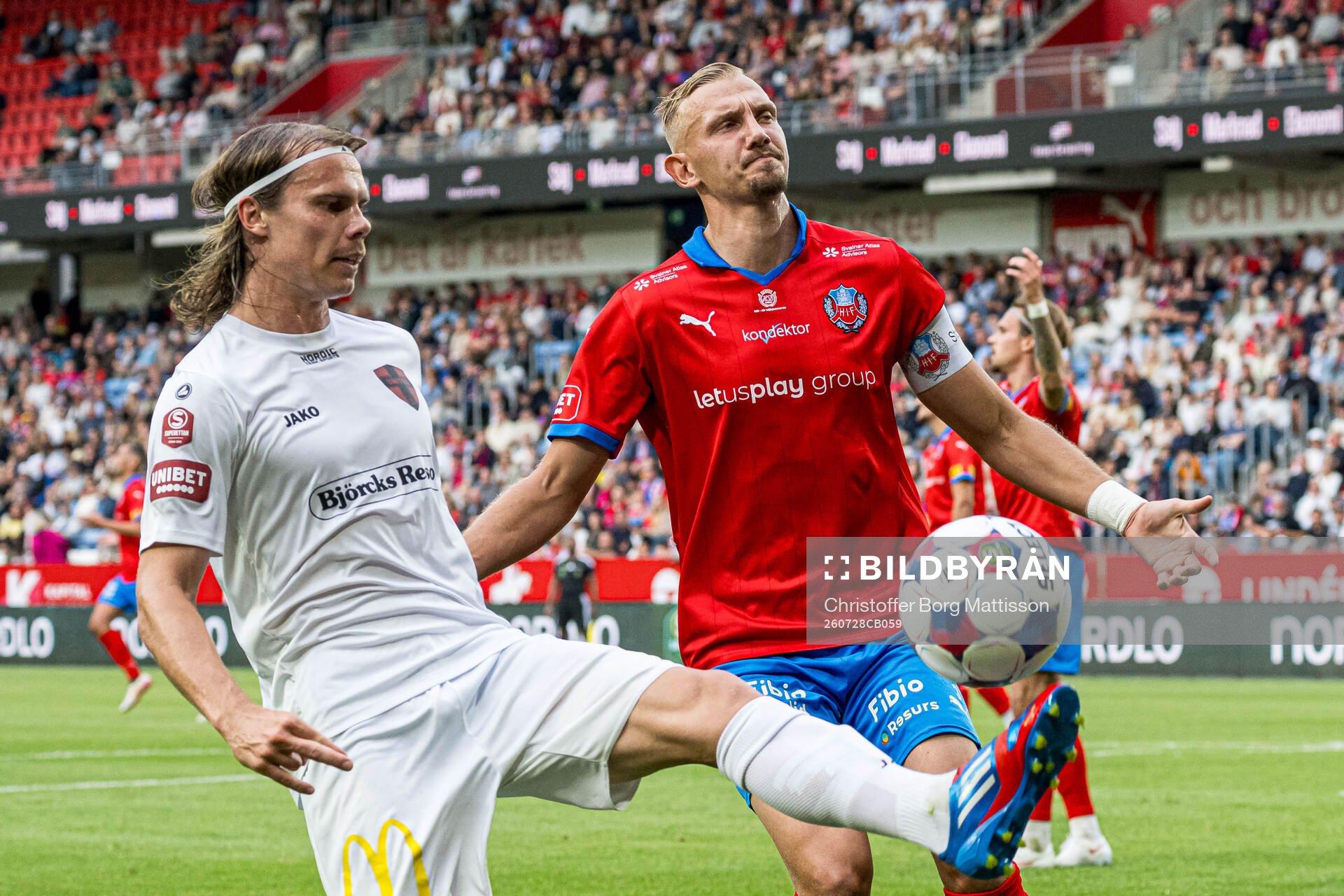 Nordic Uniteds Elias Andersson och Helsingborgs Jakob
