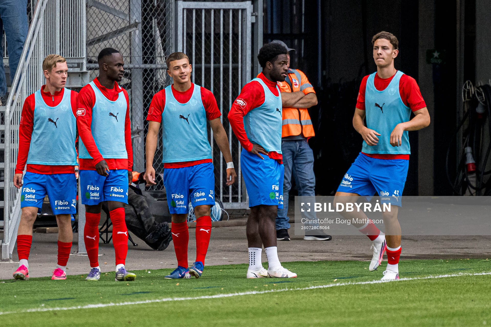 Helsingborgs Jonathan Hasselqvist, Omar Ademovic och Lino