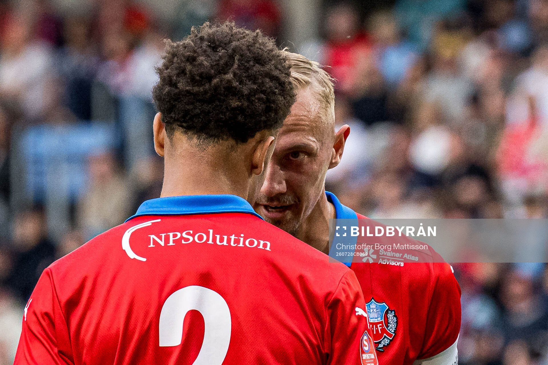 Helsingborgs Obafemi Awodesu och Jakob Voelkerling Persson