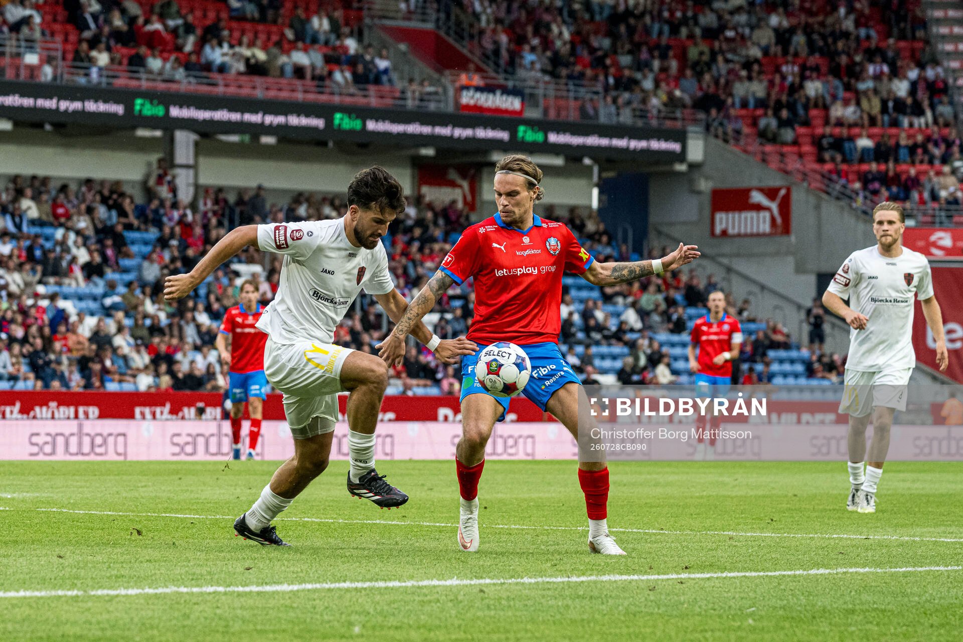 Nordic Uniteds Matteus Behnan och Helsingborgs Julian