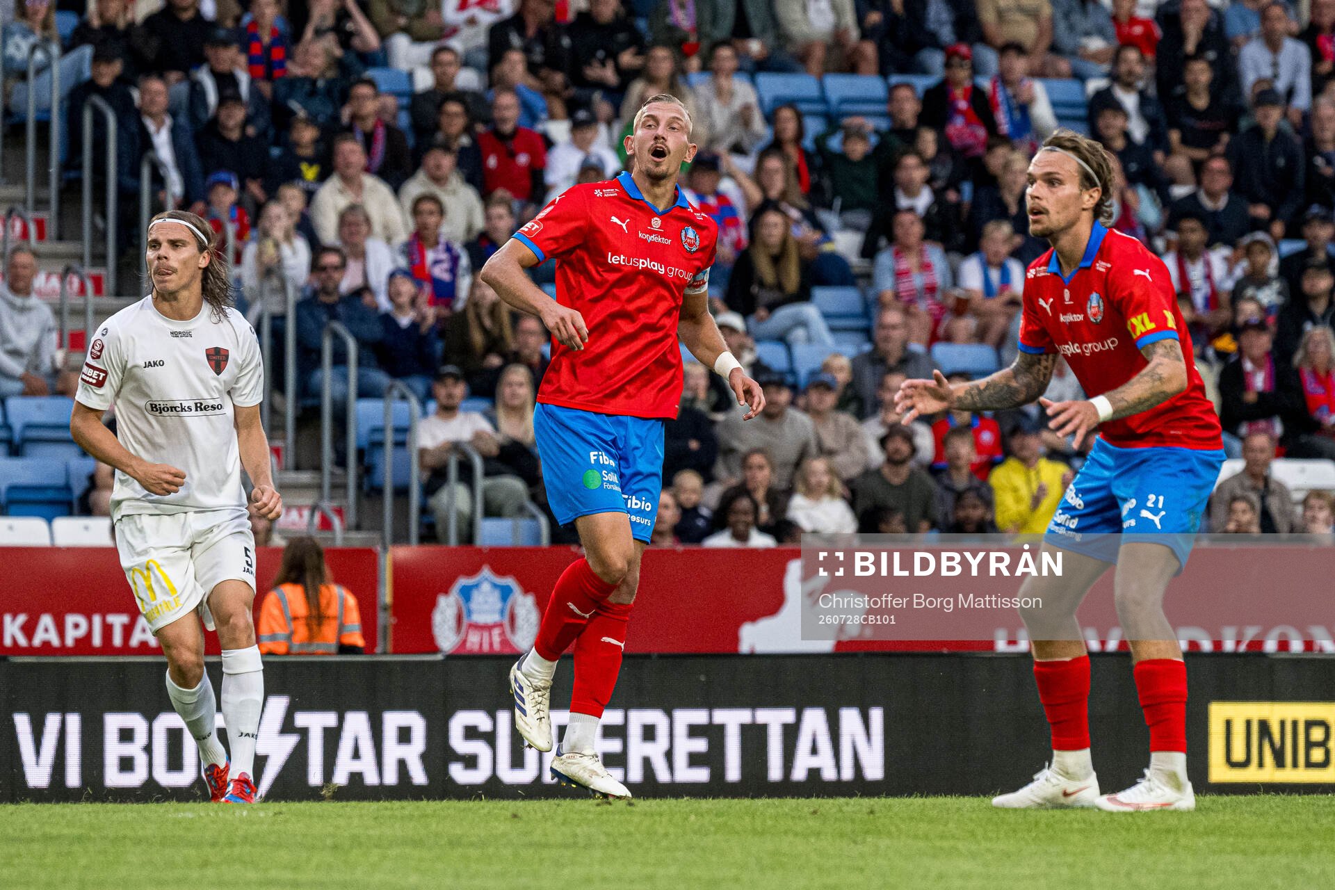 Helsingborgs Jakob Voelkerling Persson och Simon Bengtsson
