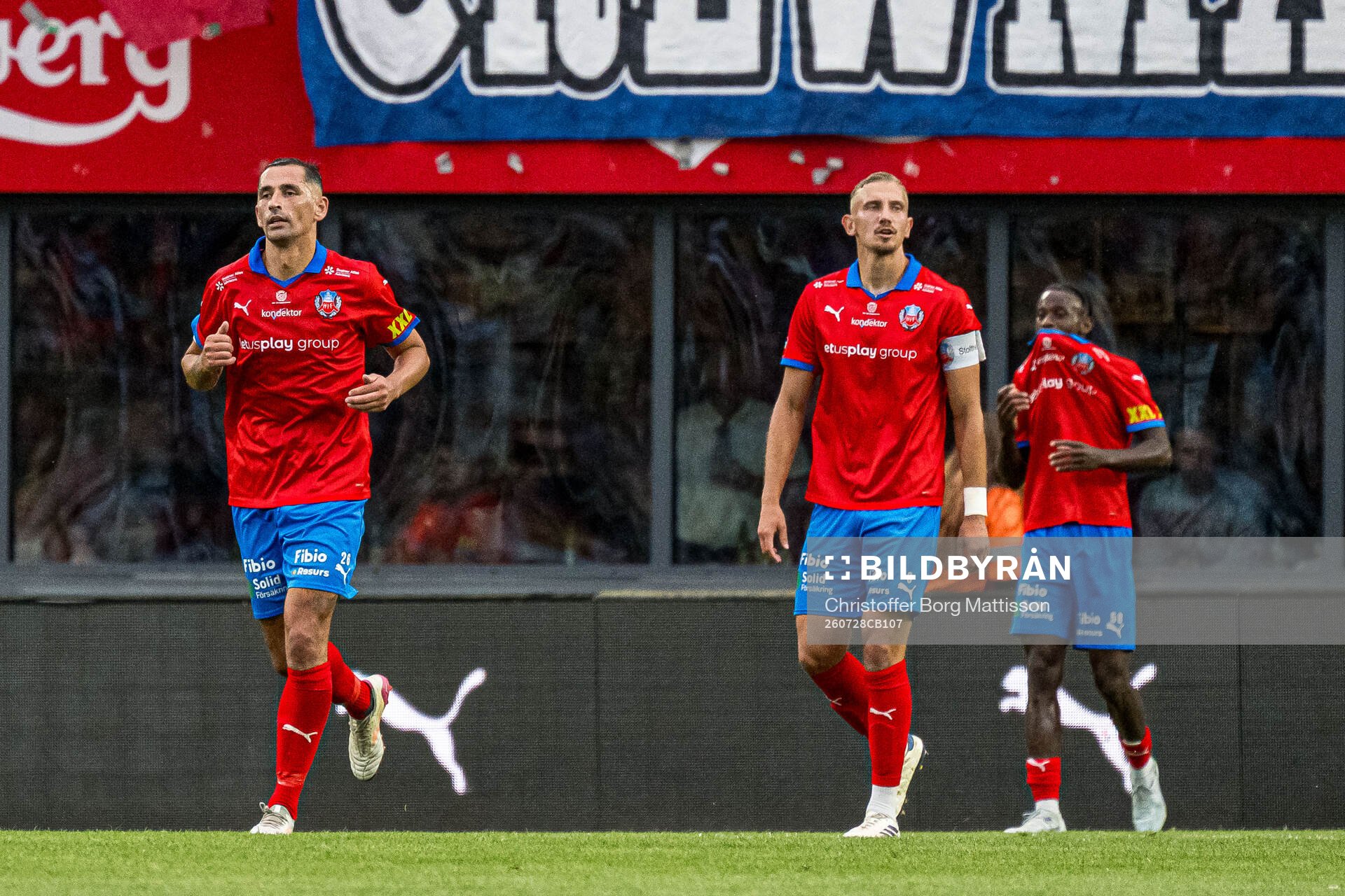 Helsingborgs Loret Sadiku, Jakob Voelkerling Persson och
