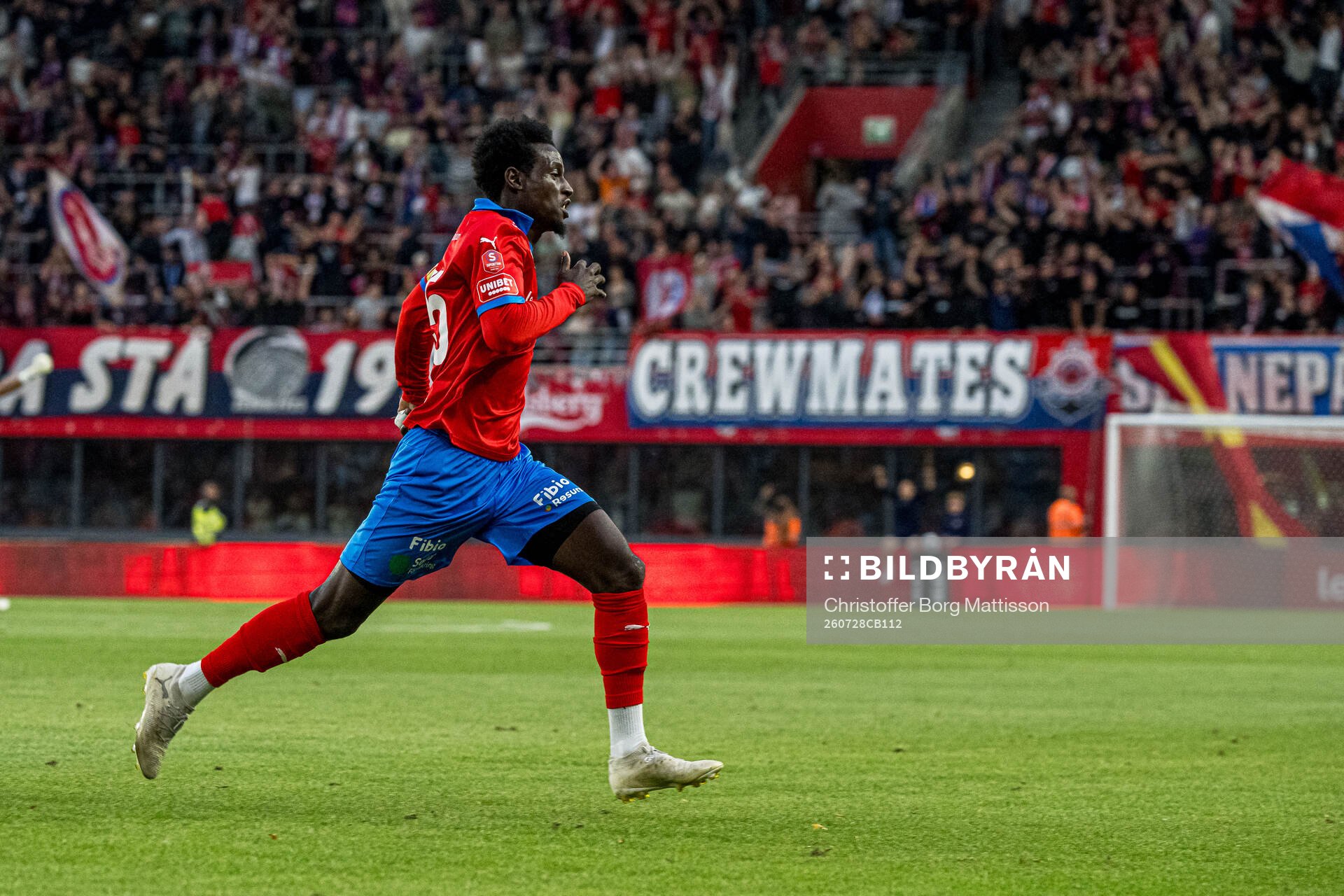 Helsingborgs Daouda Amadou jublar