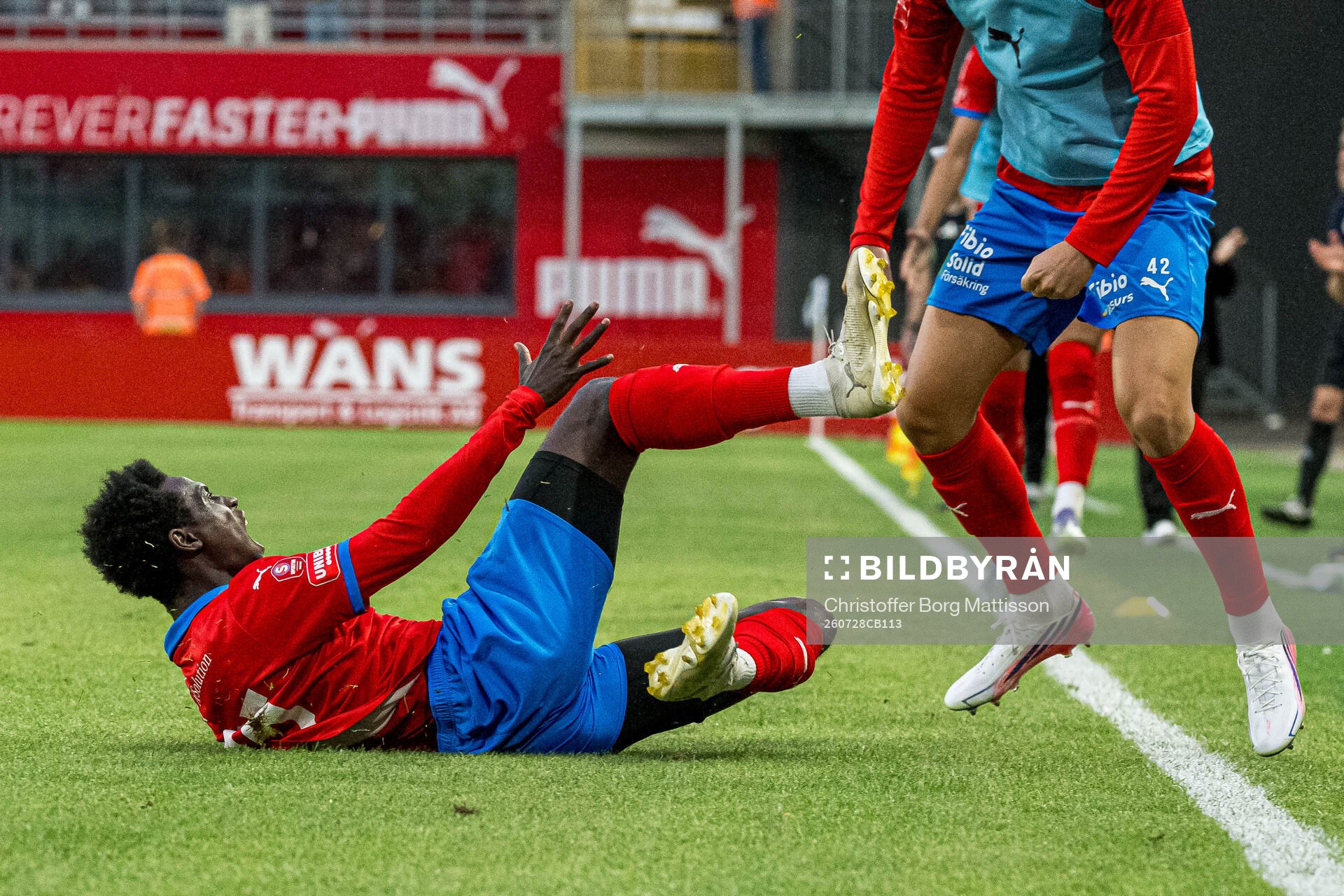 Helsingborgs Daouda Amadou jublar