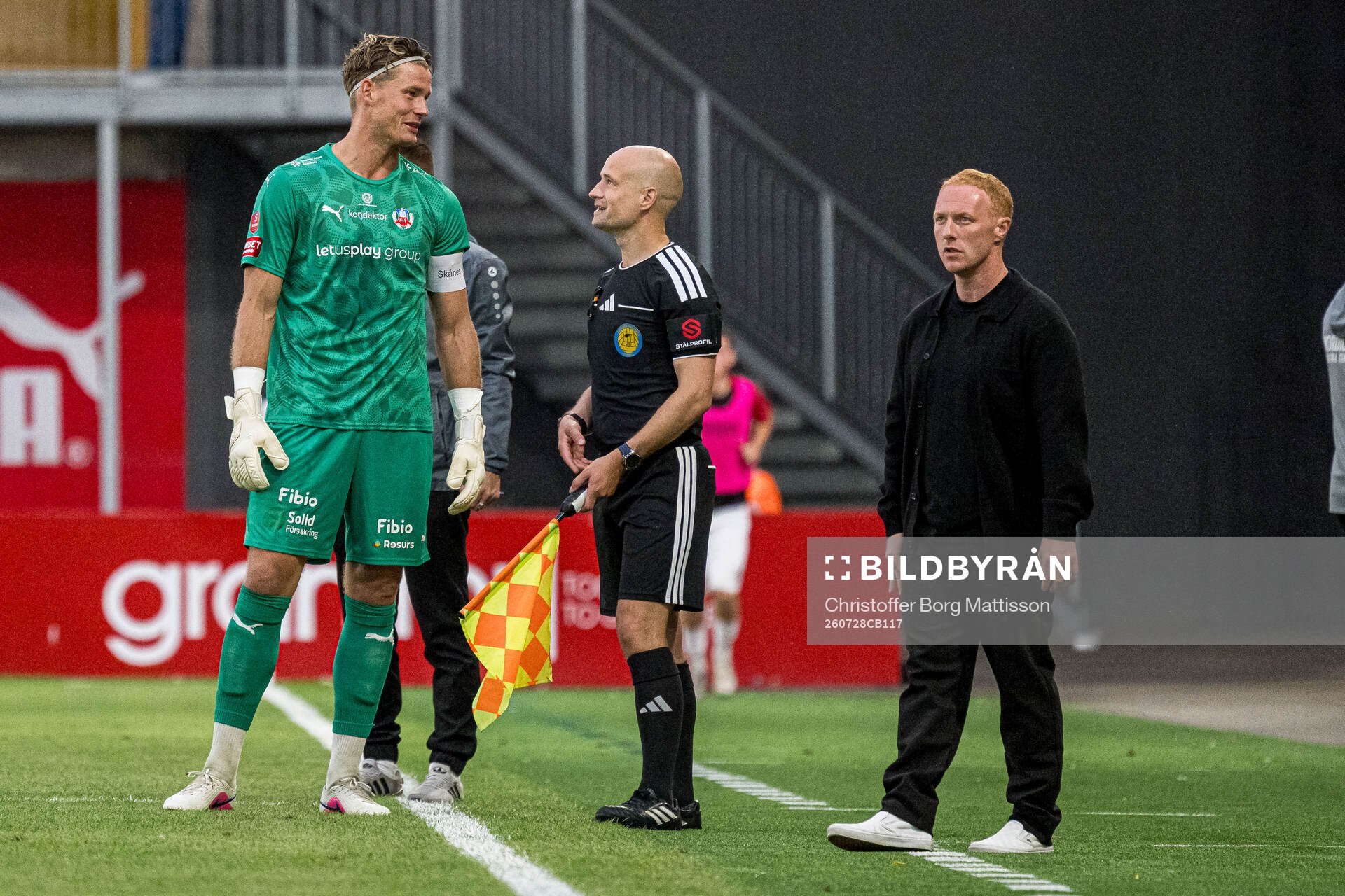 Helsingborgs målvakt Johan Brattberg och