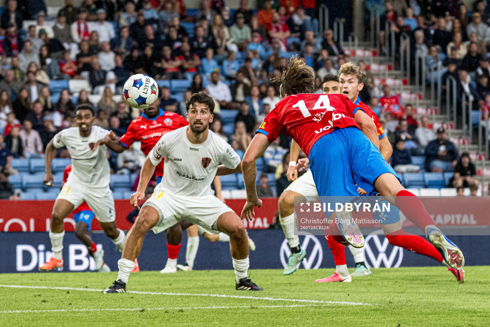 Nordic Uniteds Jonathan Gursac och Helsingborgs Lukas