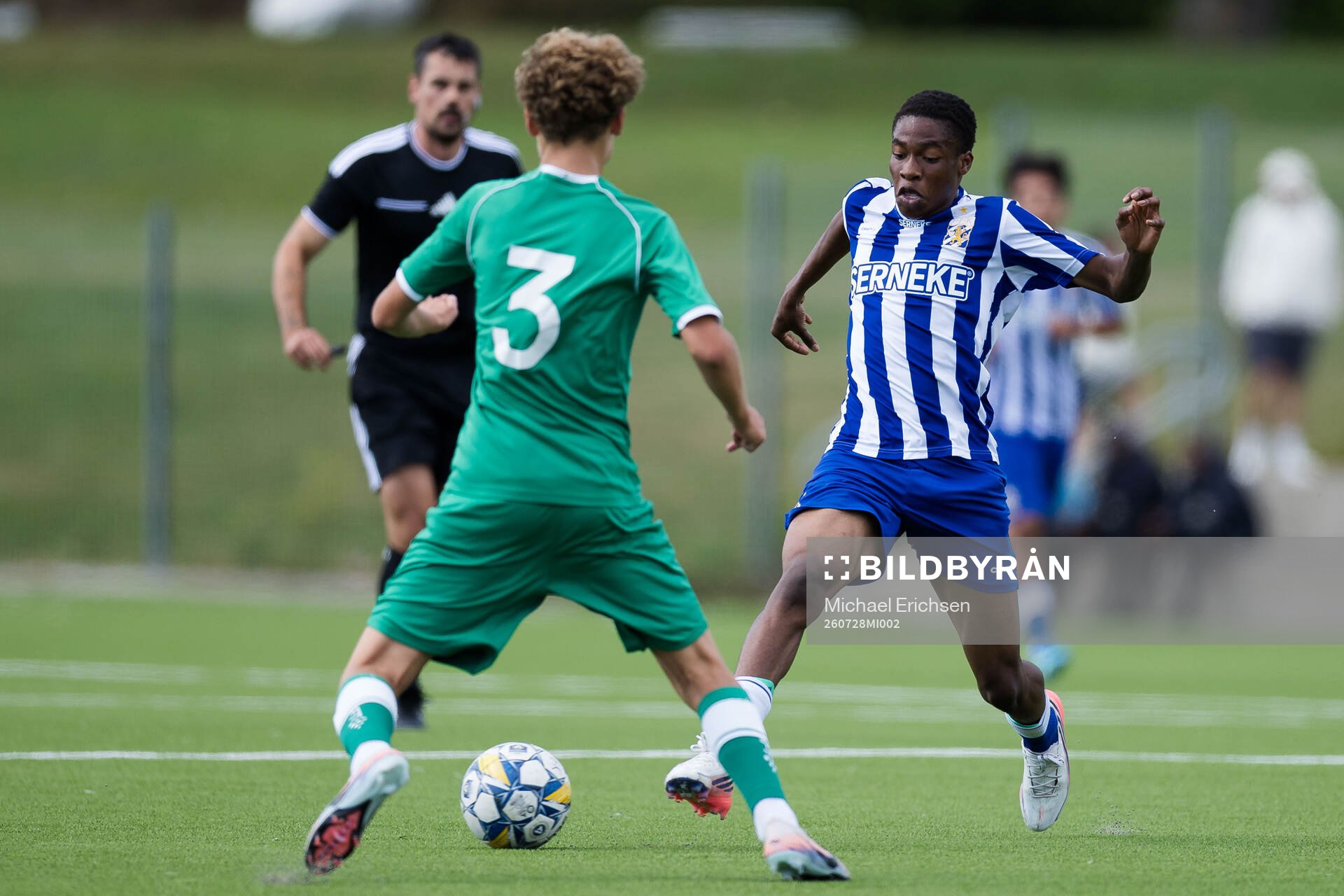 Hammarbys Oskar Forsgren, Lexus Lidberg och Lionel Doria
