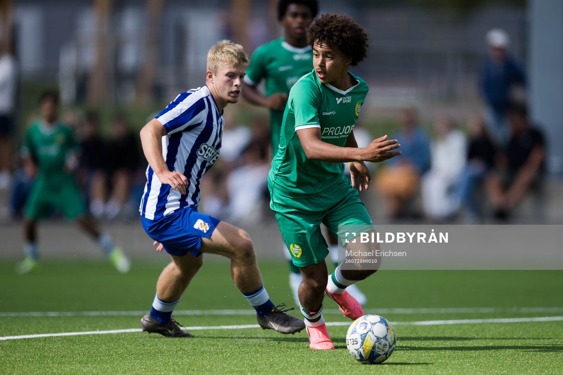 IFK Göteborgs William Andersson och Hammarbys Ison Lindsay