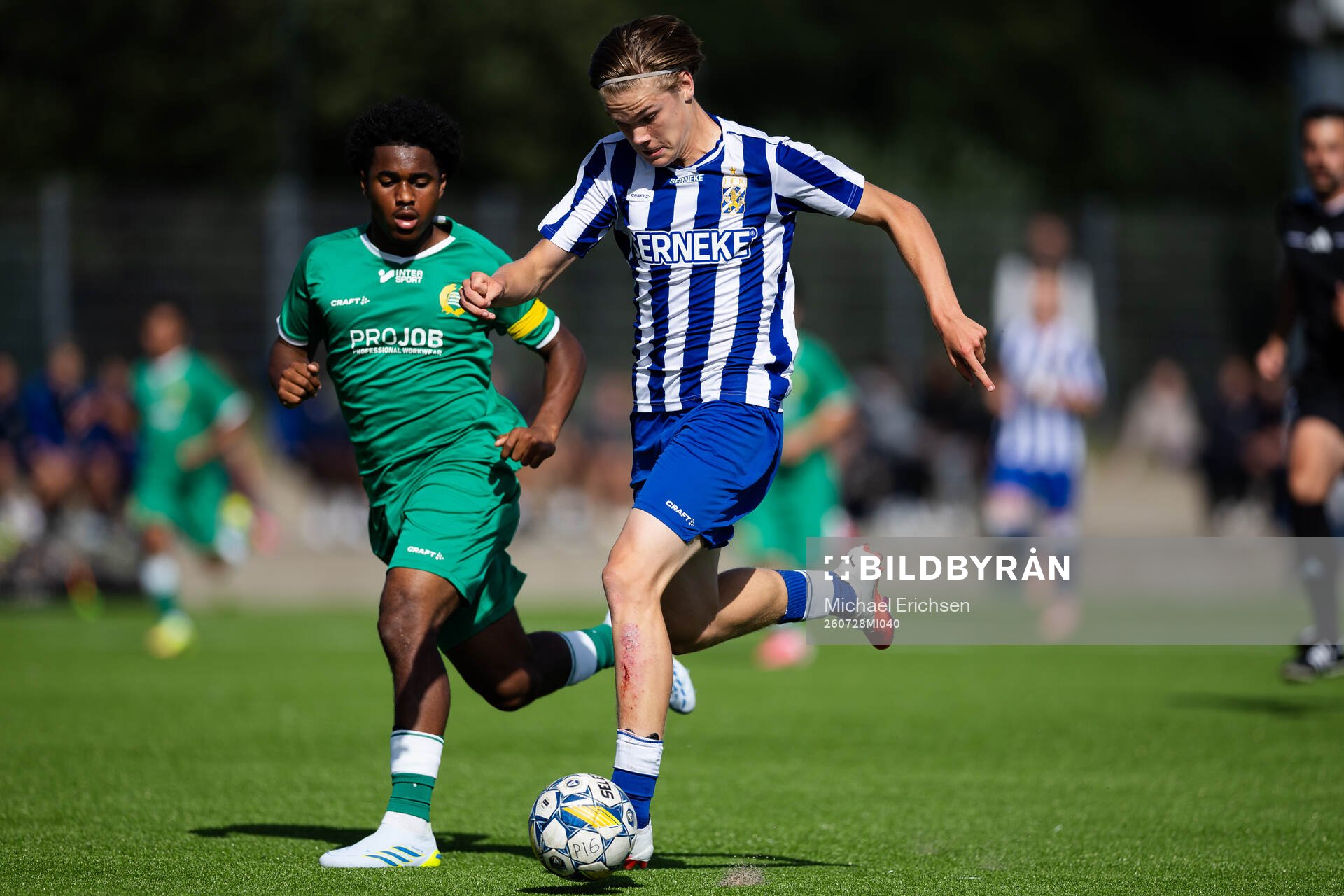 Hammarbys William Wassgren Forje och IFK Göteborgs Hannes