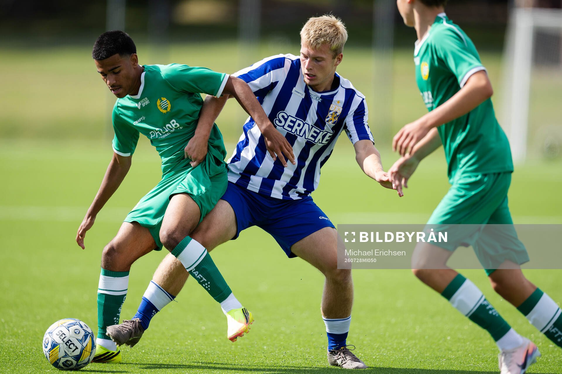 Hammarbys Oscar Chamorro och IFK Göteborgs William