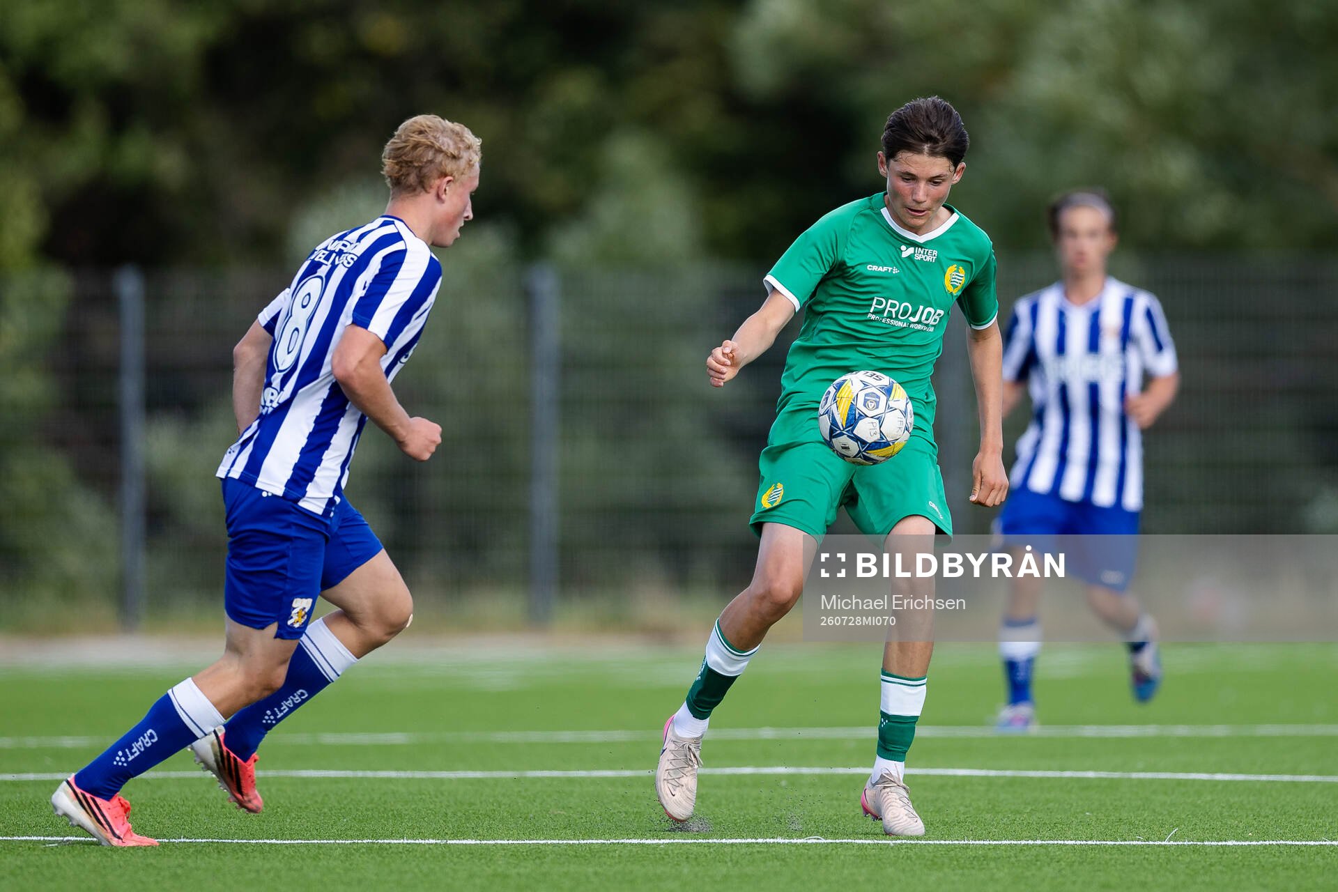 IFK Göteborgs Alvin Nordstrand och Hammarbys Isak Tjernlund