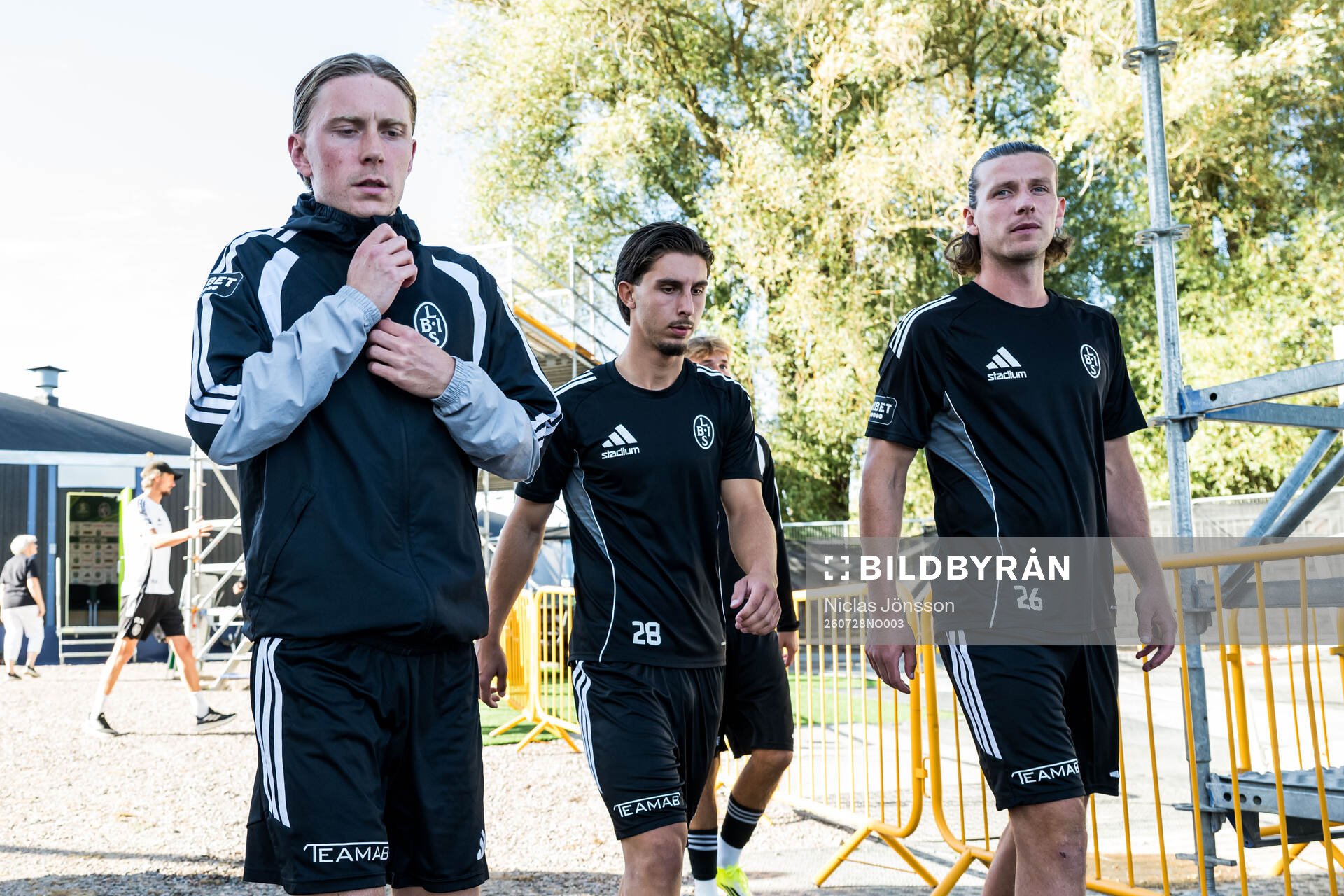 Landskronas Adam Egnell, Maximilian Milosevic och Andreas