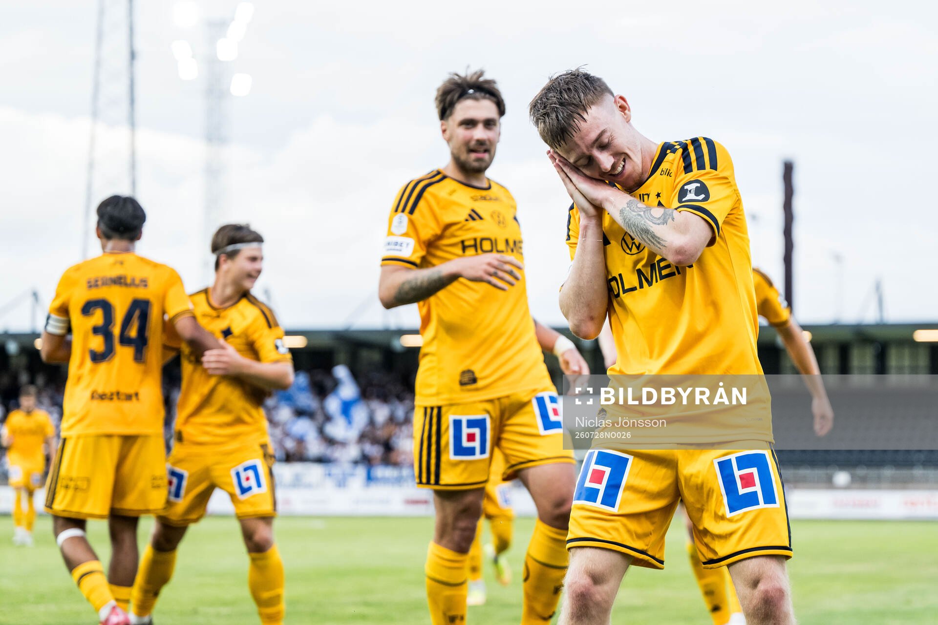 IFK Norrköpings Ryan Nelson jublar