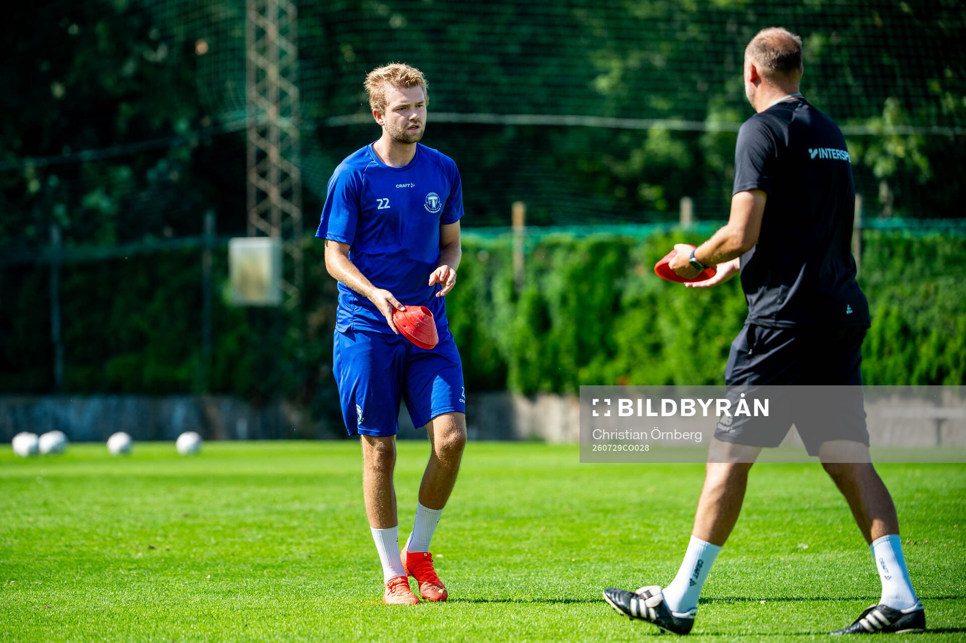 Niclas Bergmark och tränare Andreas Granqvist