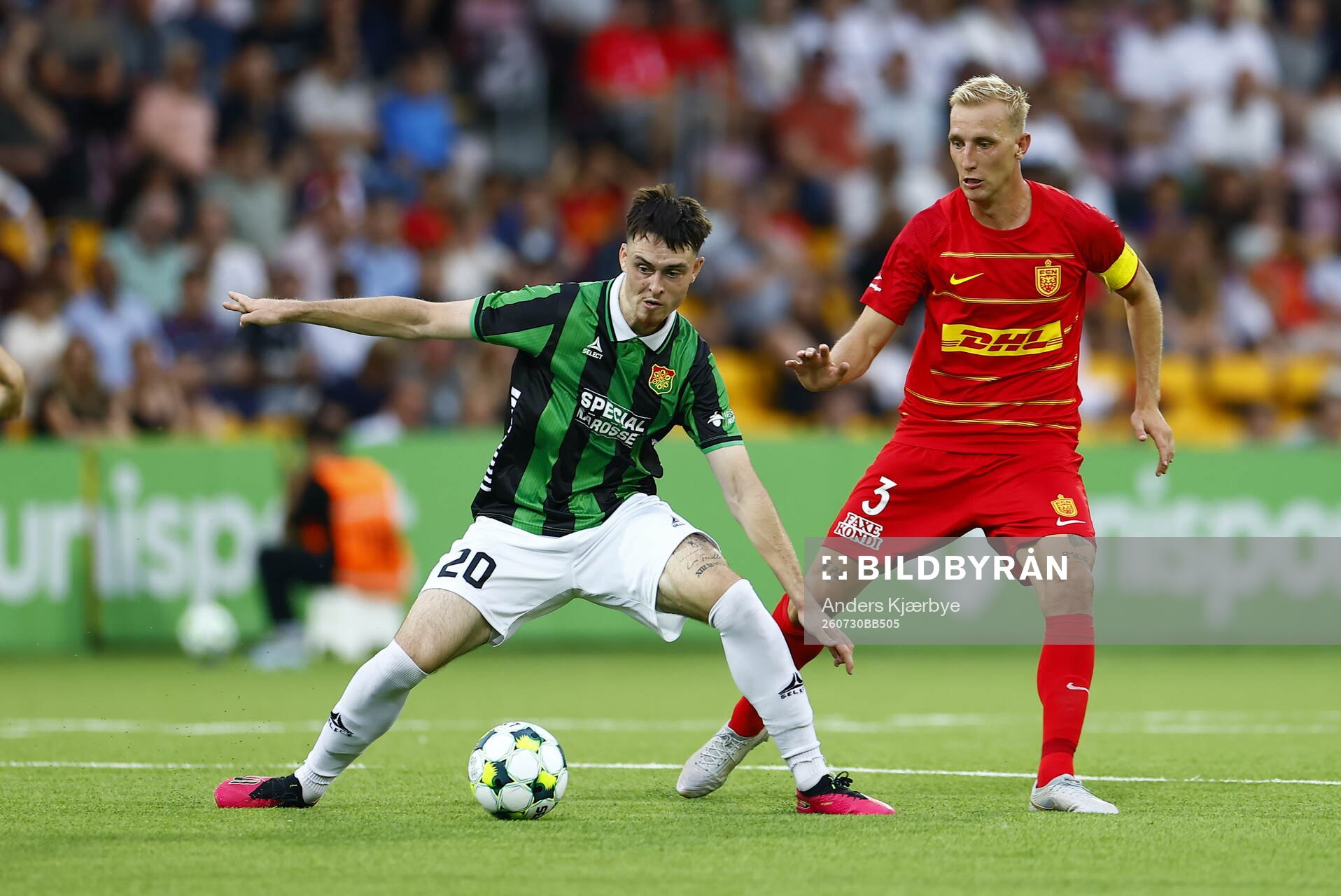 Samuel Salter of GAIS and Tobias Salquist of Nordsjälland