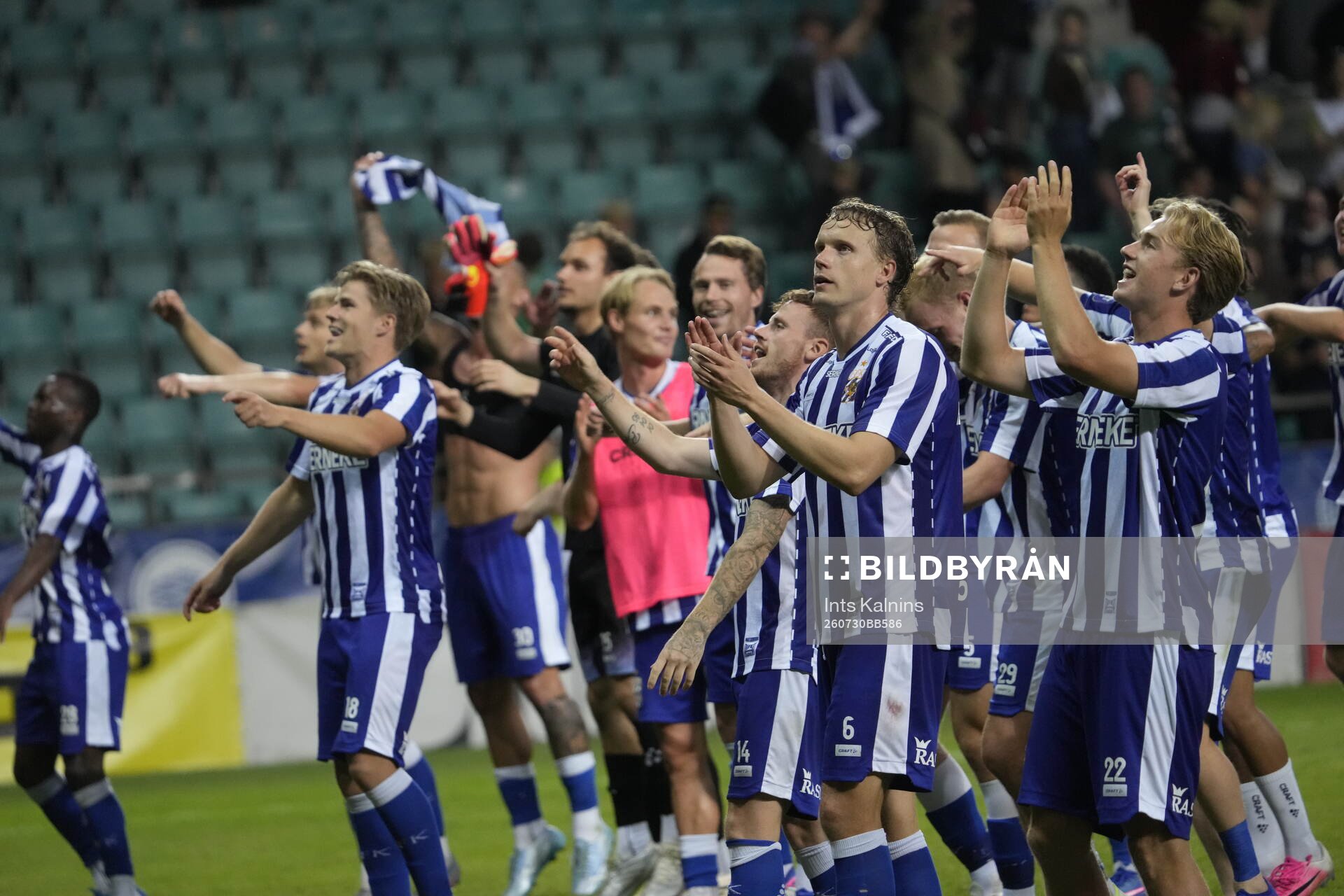 Hjörtur Hermannsson of IFK Göteborg celebrates