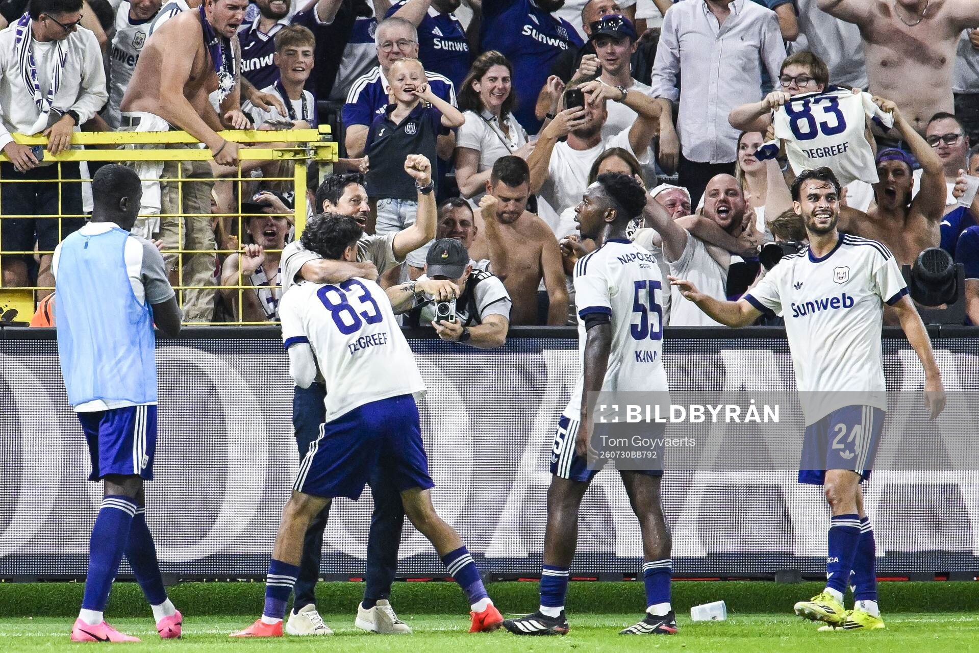 Football, Europa League, Qualifier, Anderlecht - Hammarby