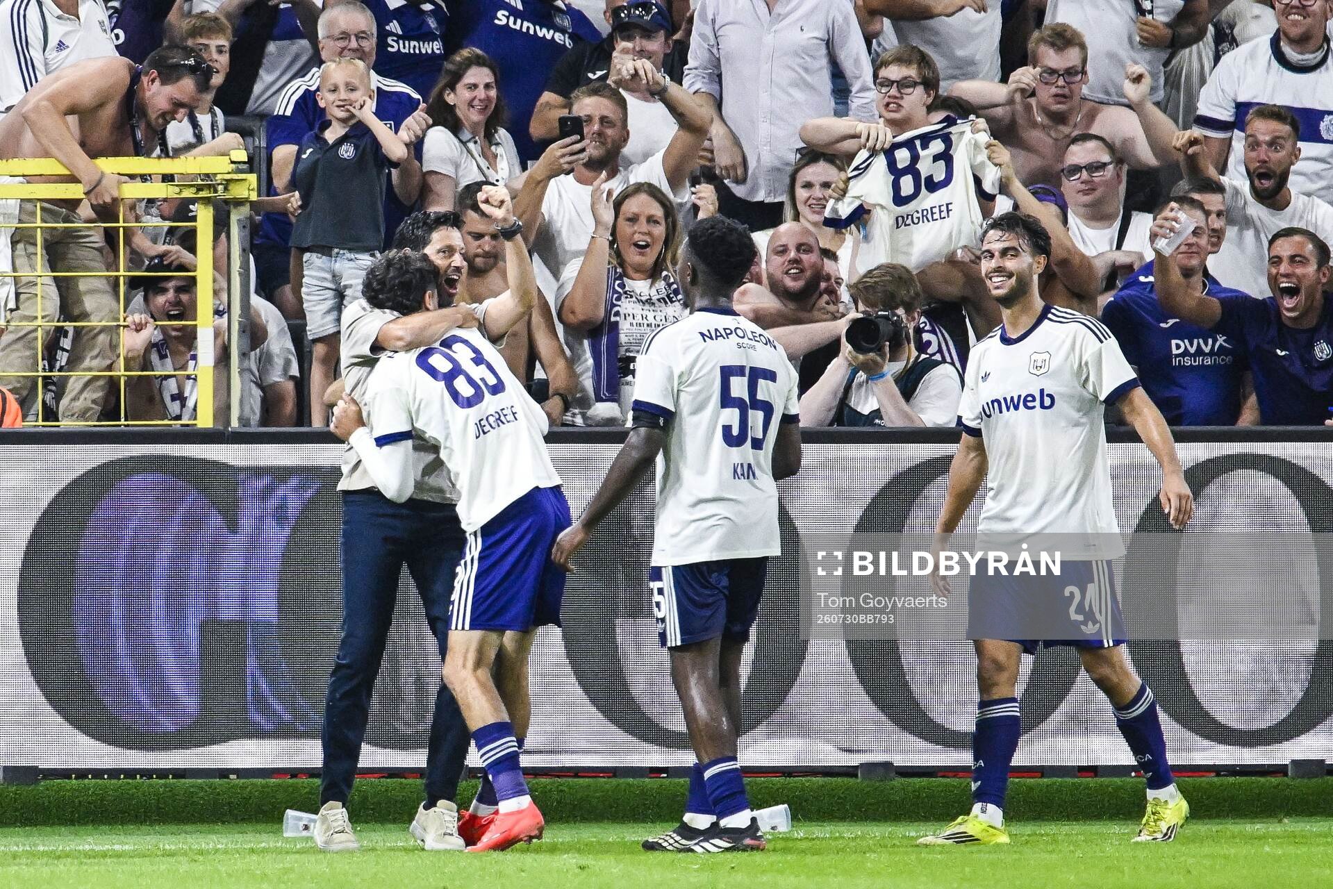Football, Europa League, Qualifier, Anderlecht - Hammarby