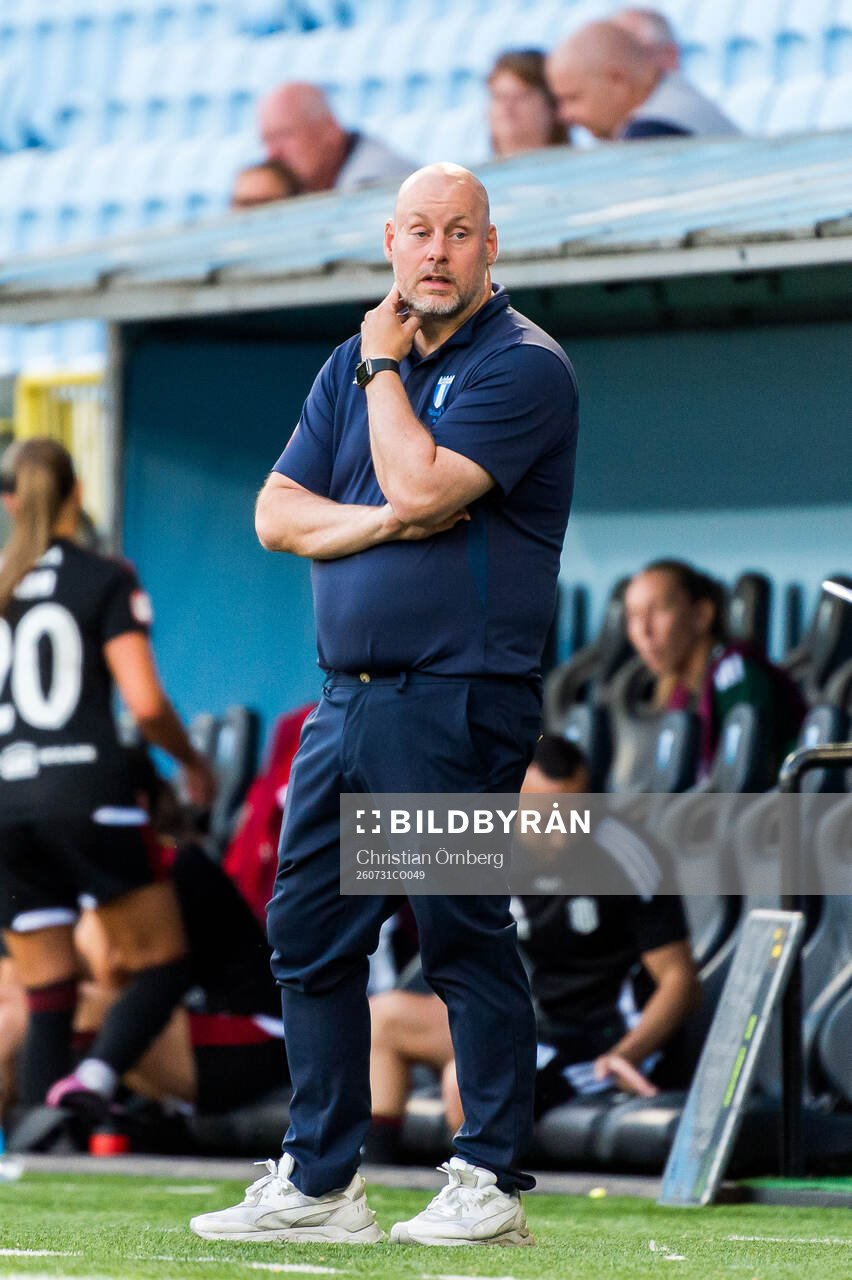 Malmö FFs tränare Jonas Valfridsson