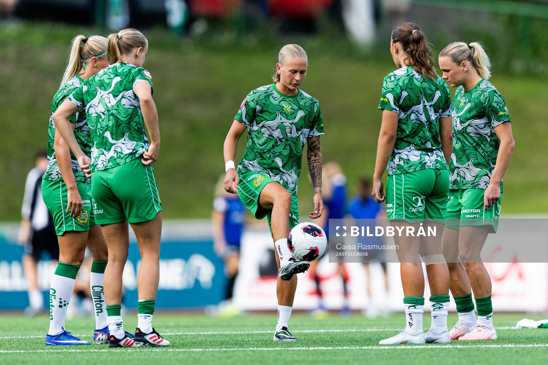 Hammarbys Filippa Curmark värmer upp