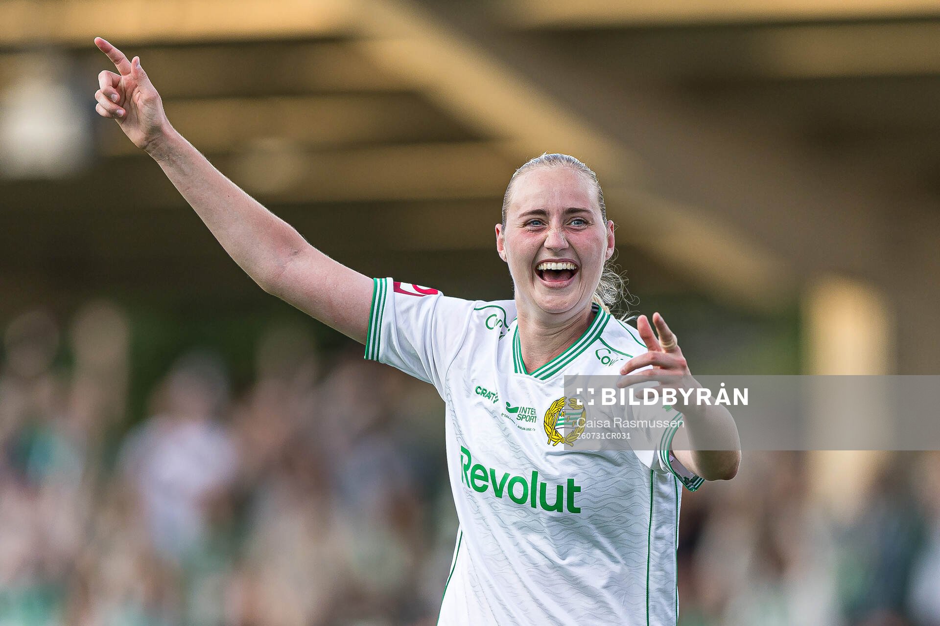 Hammarbys Emilie Bragstad jublar