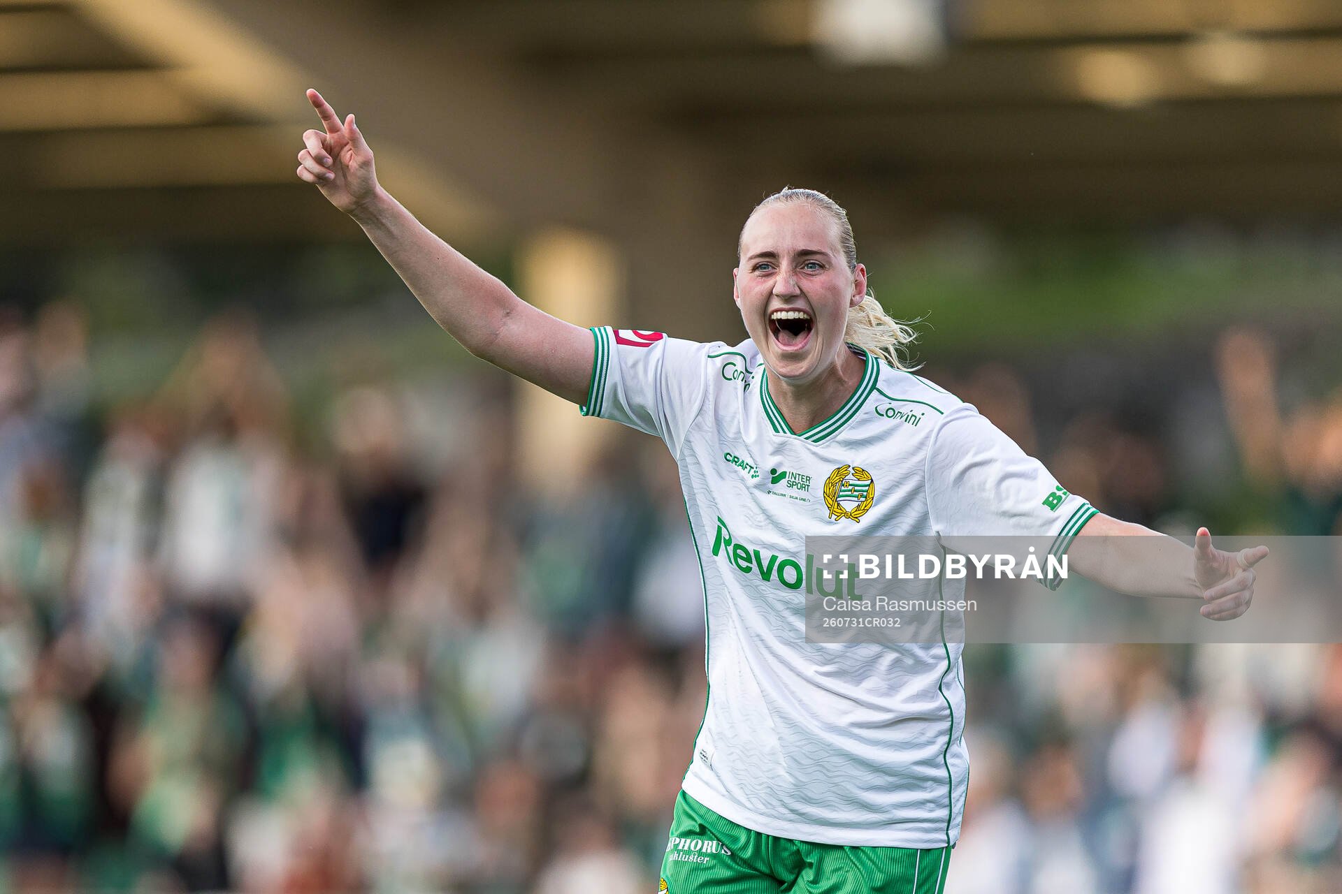 Hammarbys Emilie Bragstad jublar