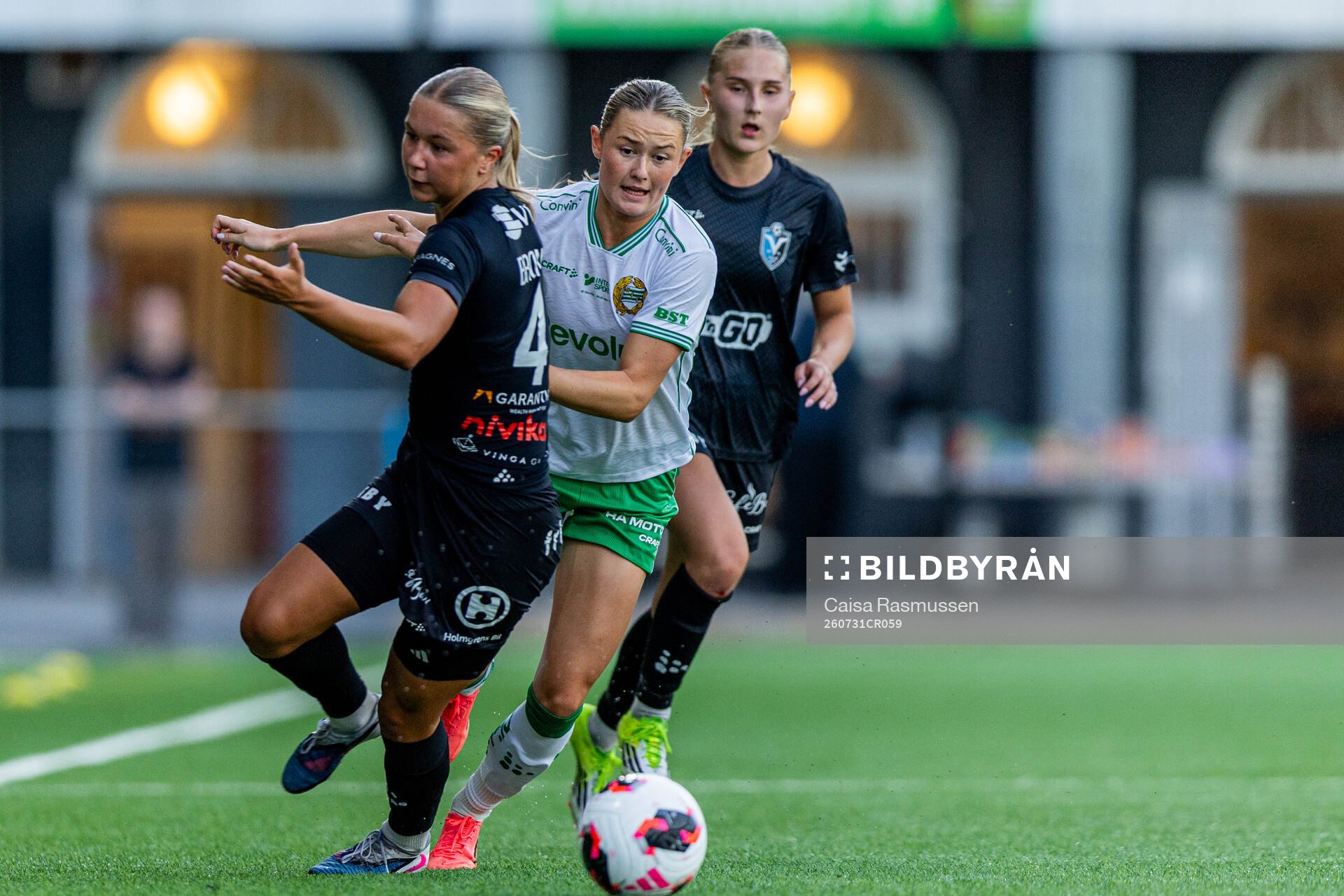 under fotbollsmatchen i Damallsvenskan mellan Hammarby och