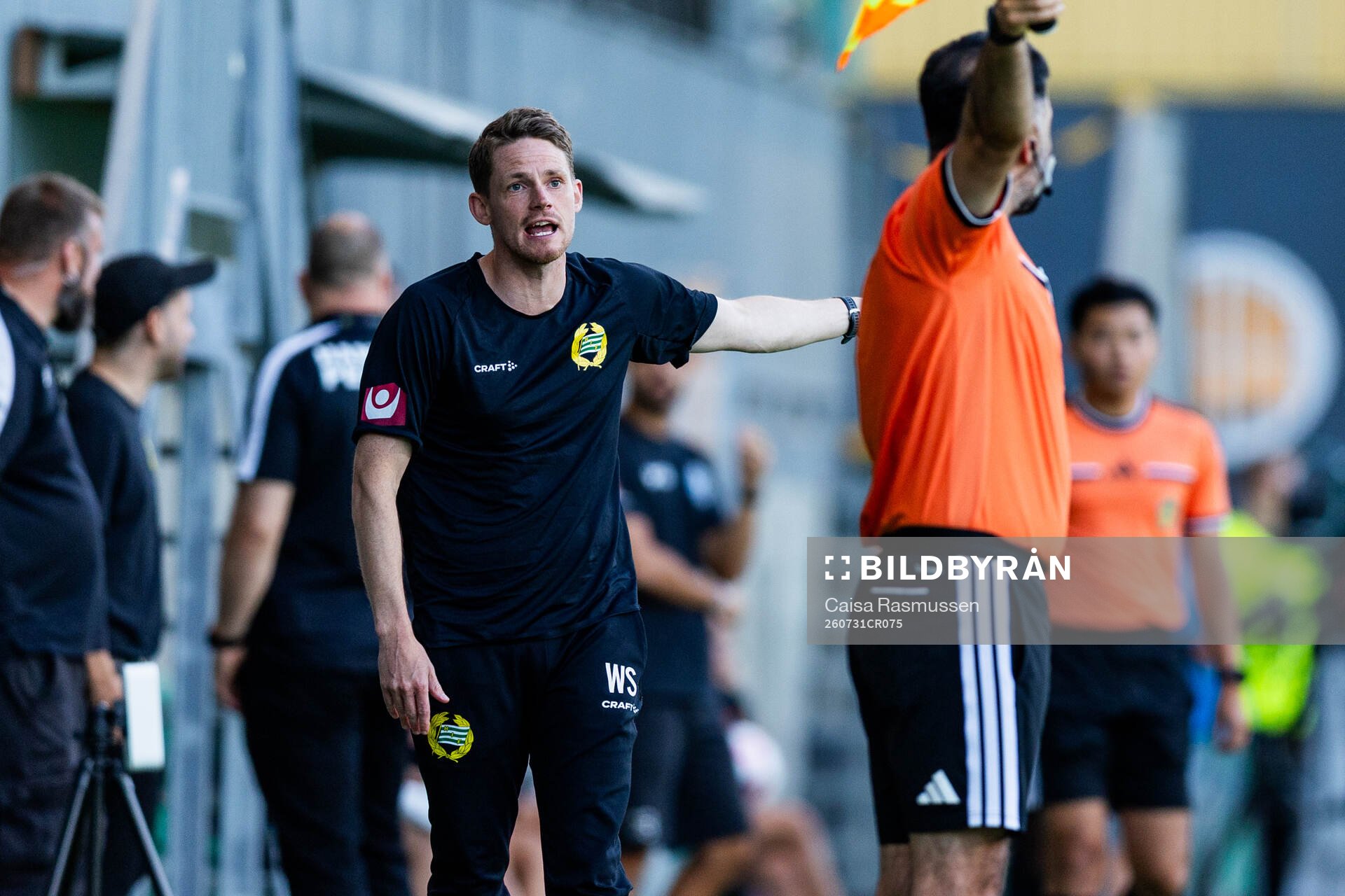 Hammarbys tränare William Strömberg