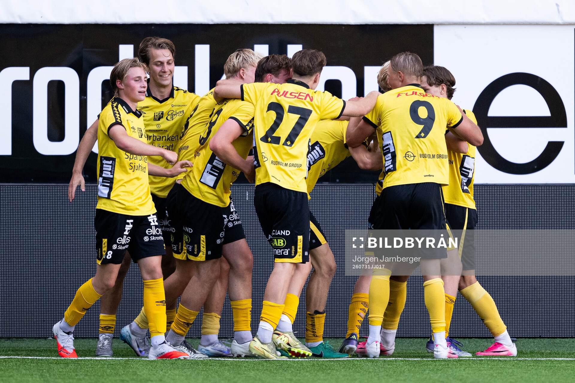 Elfsborgs spelare jublar